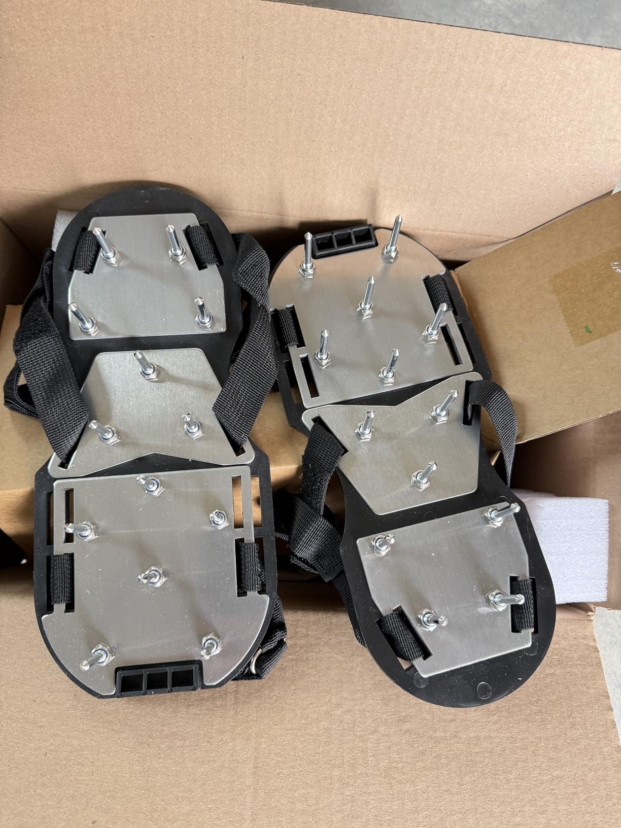 Lawn Aerator Shoes for Grass - Pre-Assembled Grass Aerator Shoes for Lawn - Soil Yard Aerator Tool for Aerating Patio Garden, Black customer photo 1