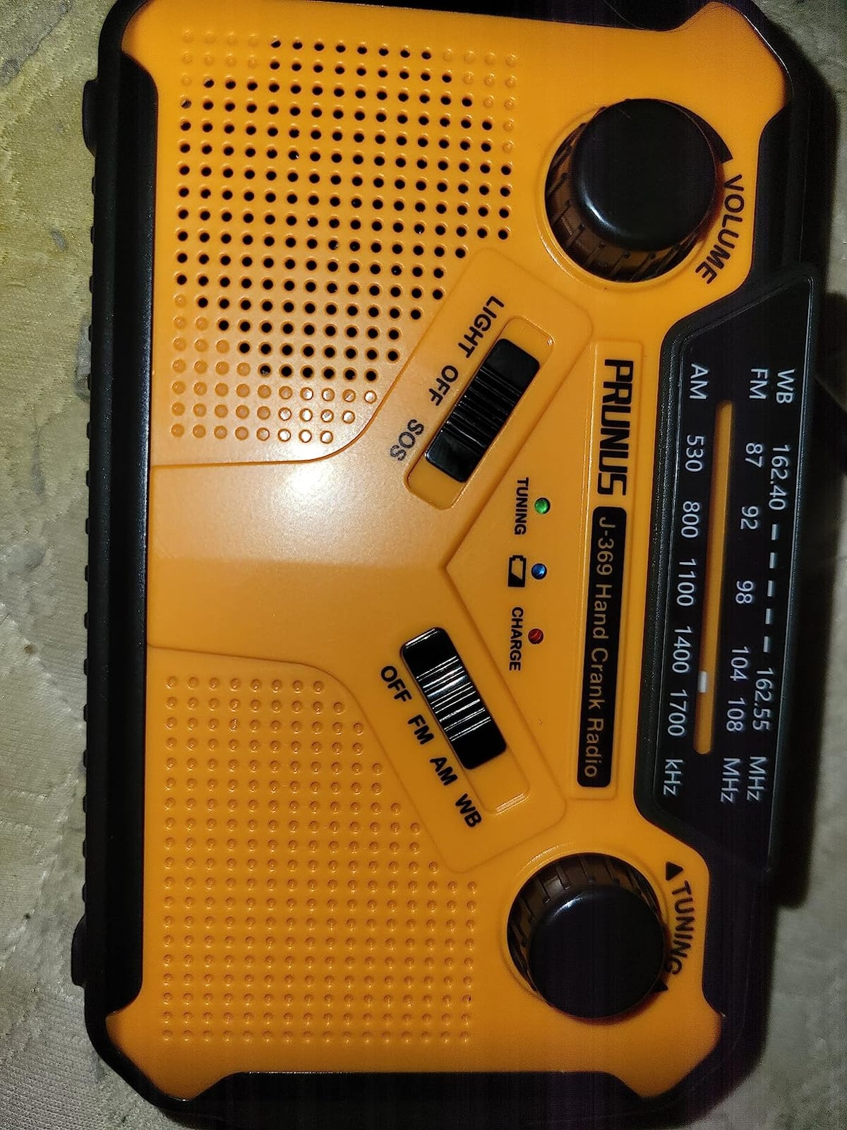 PRUNUS J-369 11100mWh Emergency Weather Radio NOAA/AM/FM customer photo 2