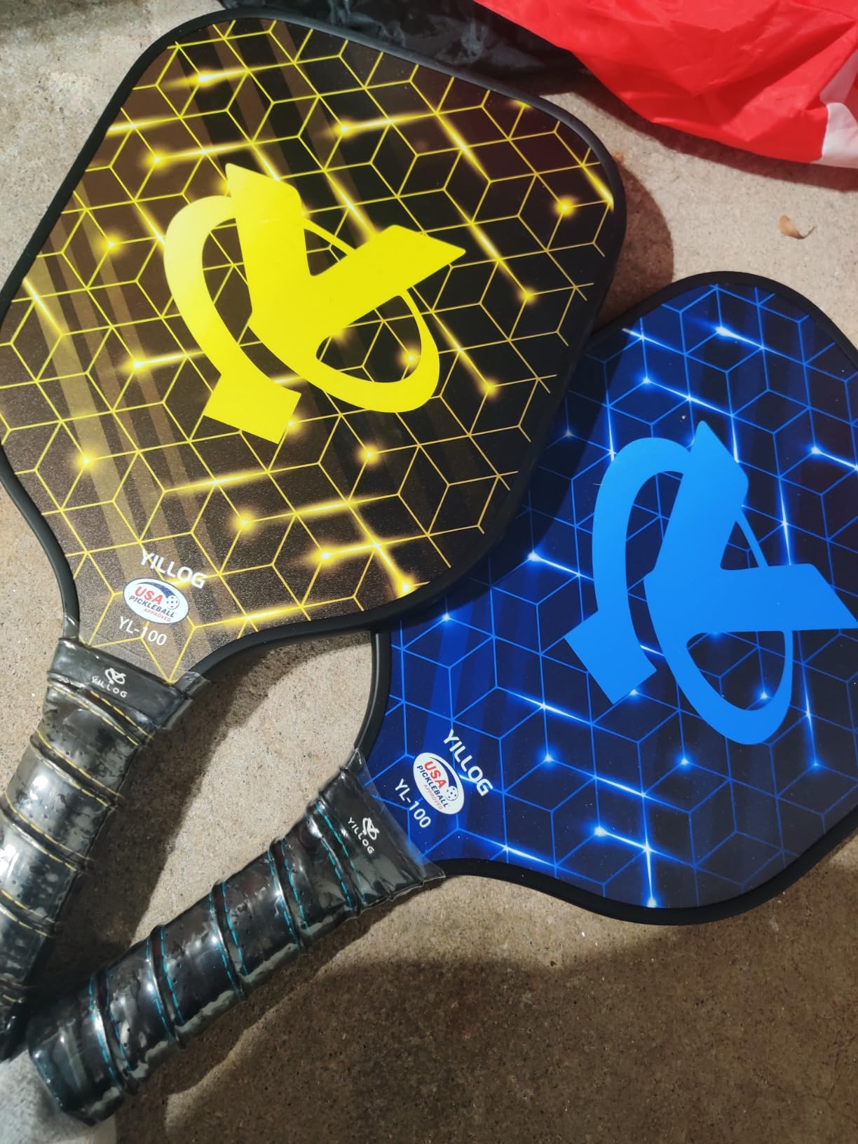 YILLOG Pickleball Paddles Set of 4, USAPA Approved Fiberglass Rackets | 4 Pickleball Balls, 4 Cooling Towels, Pickleball Bag. Lightweight Set for Men, Women, Beginners customer photo 1