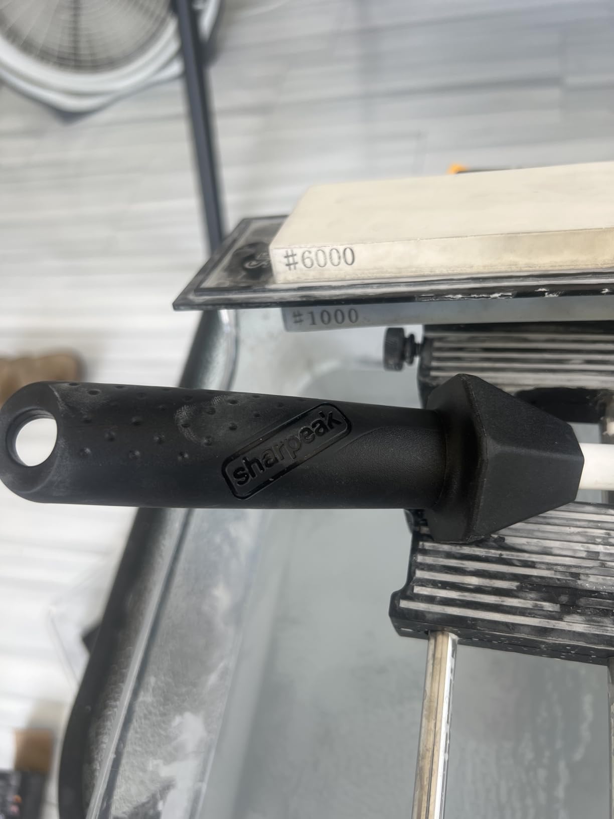 Total L.17.5-Inch/Rod L.12-Inch 3000-Grit Ceramic Sharpening Steel with Built-In Angle Guides and Anti-Breaking Cap, Sharpening Rod, Knife Steel, Ceramic Honing rod, Chaira Afilador Cuchillos customer photo 2