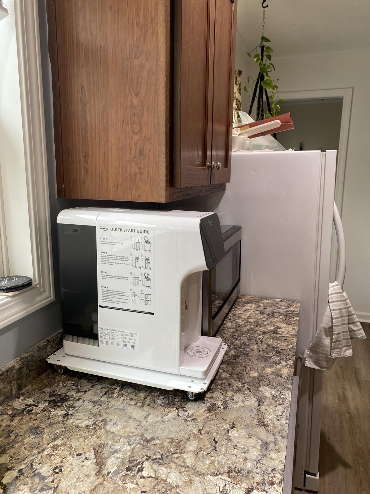 iSpring RCD100 5-Stage Countertop Reverse Osmosis System, Instant Hot RO Water Dispenser with UV, 2.5:1 Pure to Drain, 100 GPD Portable Water Filtration System, 4 Temperature Options, Plug and Play customer photo 2
