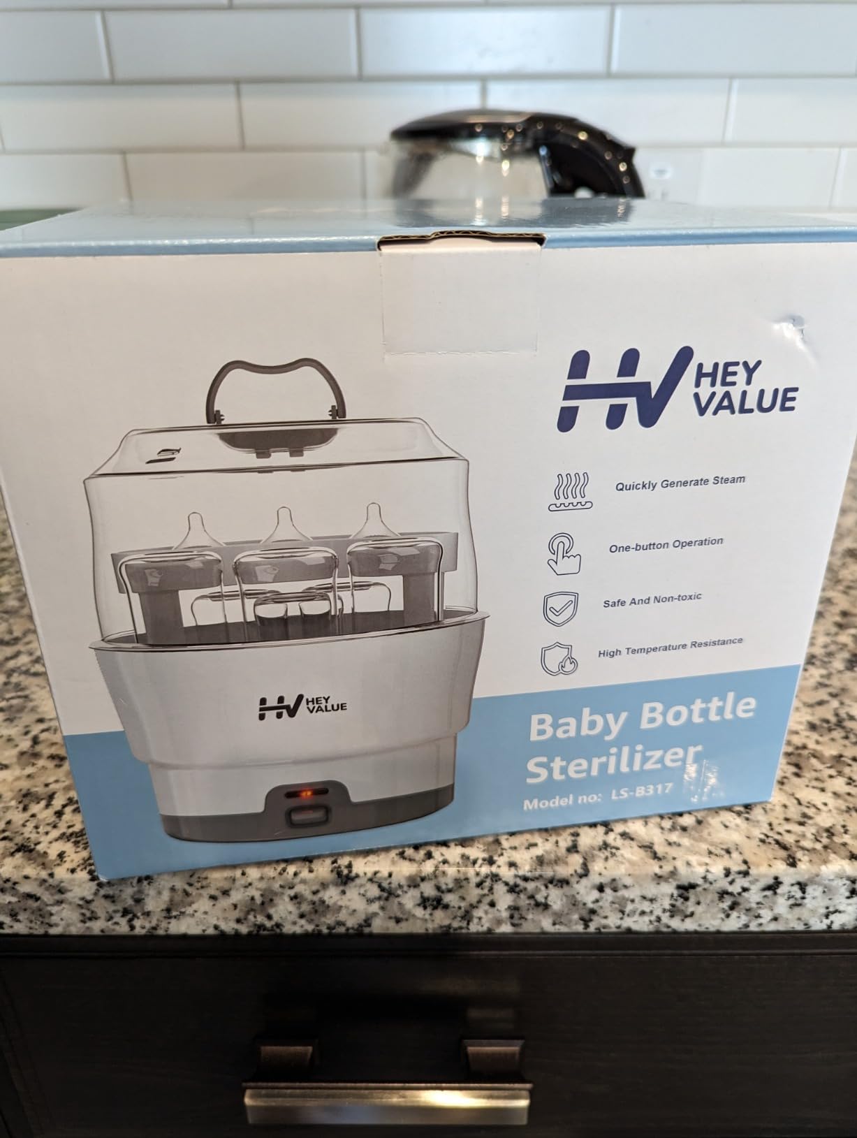 HEYVALUE Smart-Steam Bottle Sterilizer for Baby Bottles & Breast Pump Parts customer photo 1