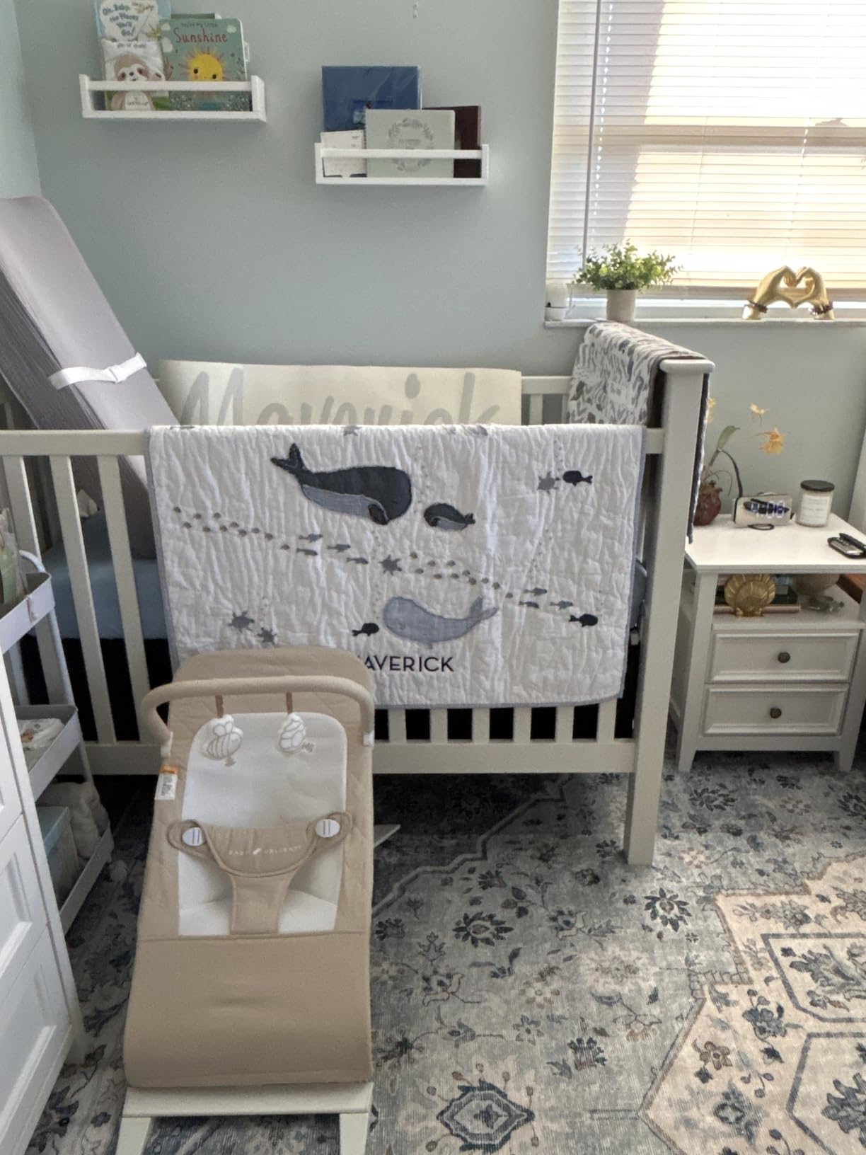 Fixwal Floating Nursery Book Shelves for Wall, 16.5 Inches, Set of 3 customer photo 2