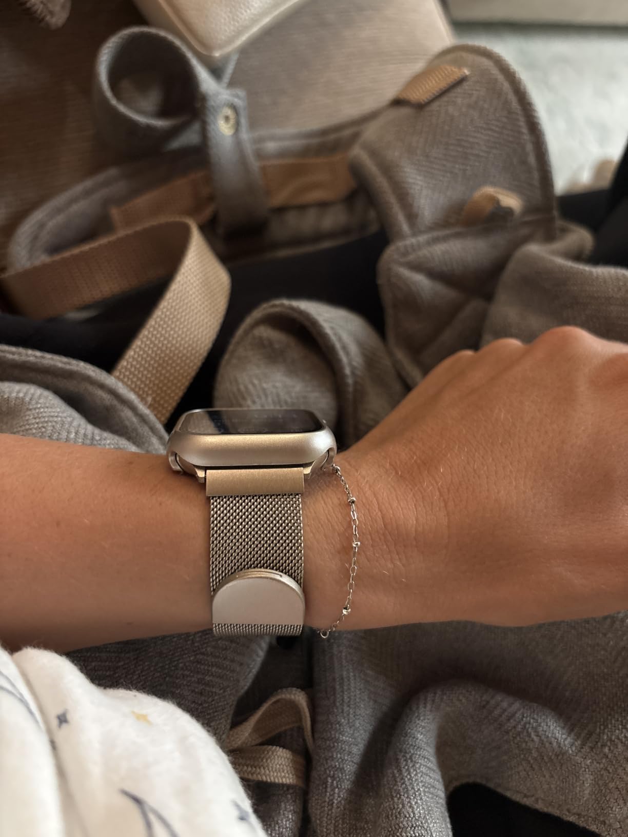 Original Milanese Loop Compatible with Apple Watch Bands for Women & Men customer photo 2