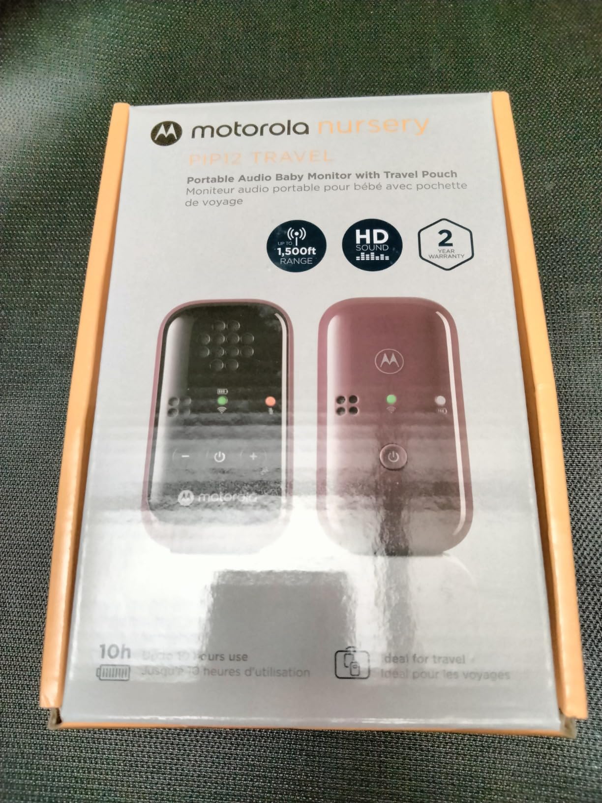 Motorola Nursery Audio Baby Monitor, No WiFi Needed, Two-Way Talk, Portable and Rechargeable, 1500ft Range, HD Sound, Water-Resistant Travel Case, PIP12 customer photo 1