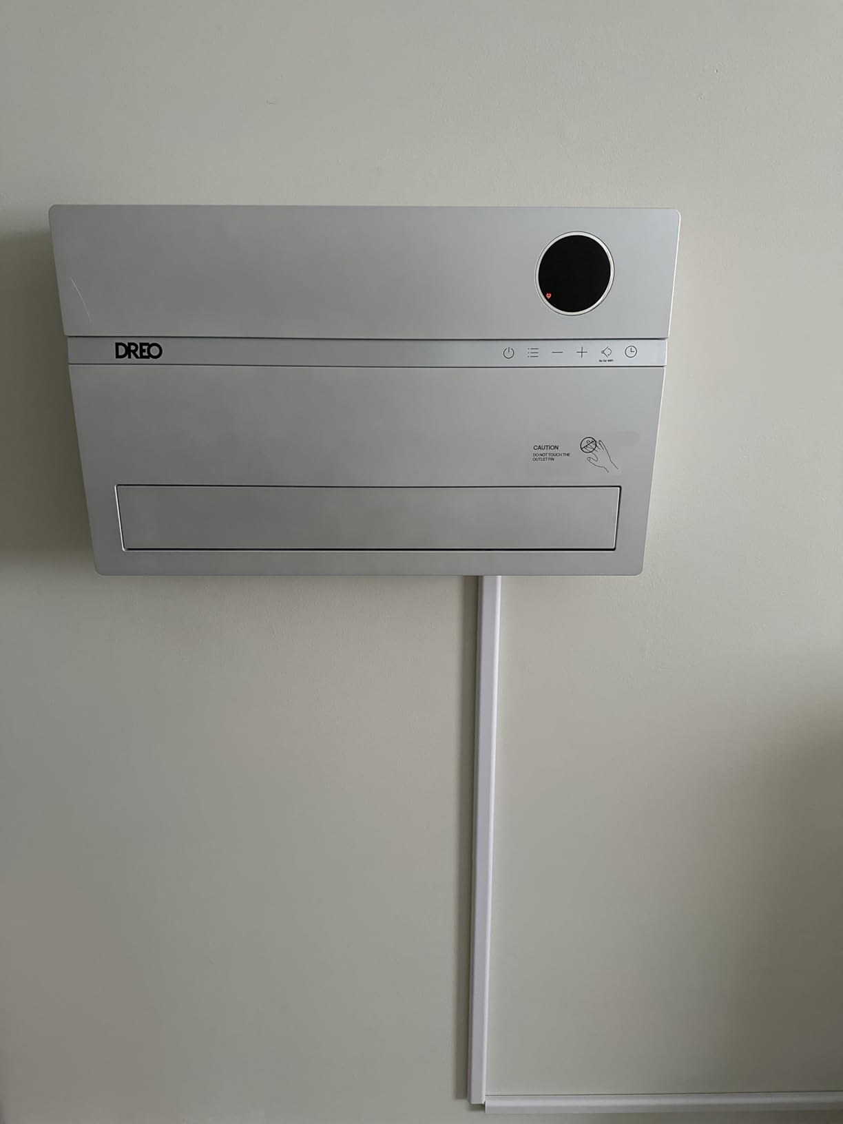 DREO Smart Wall Heater, 1500W Space Heater for Bedroom, White, ALCI Plug customer photo 1