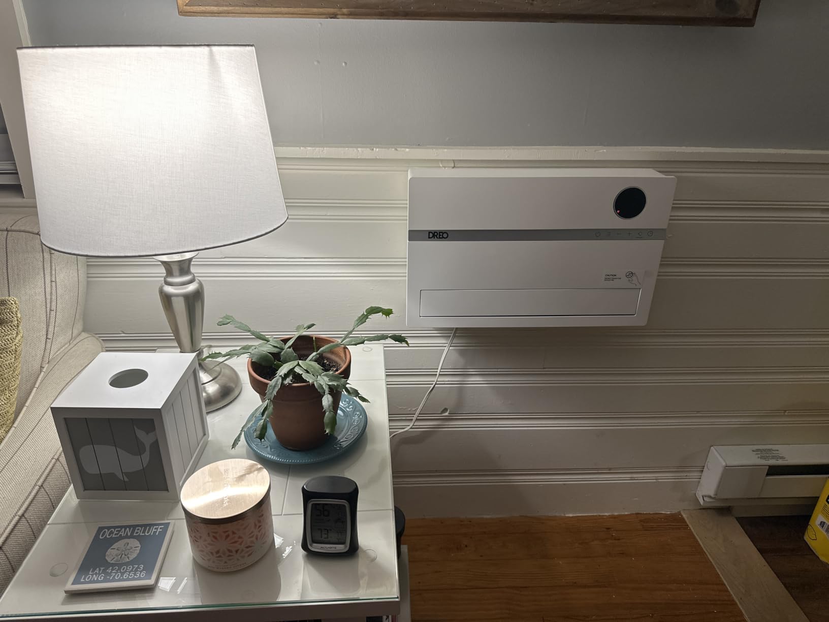 DREO Smart Wall Heater, 1500W Space Heater for Bedroom, White, ALCI Plug customer photo 2