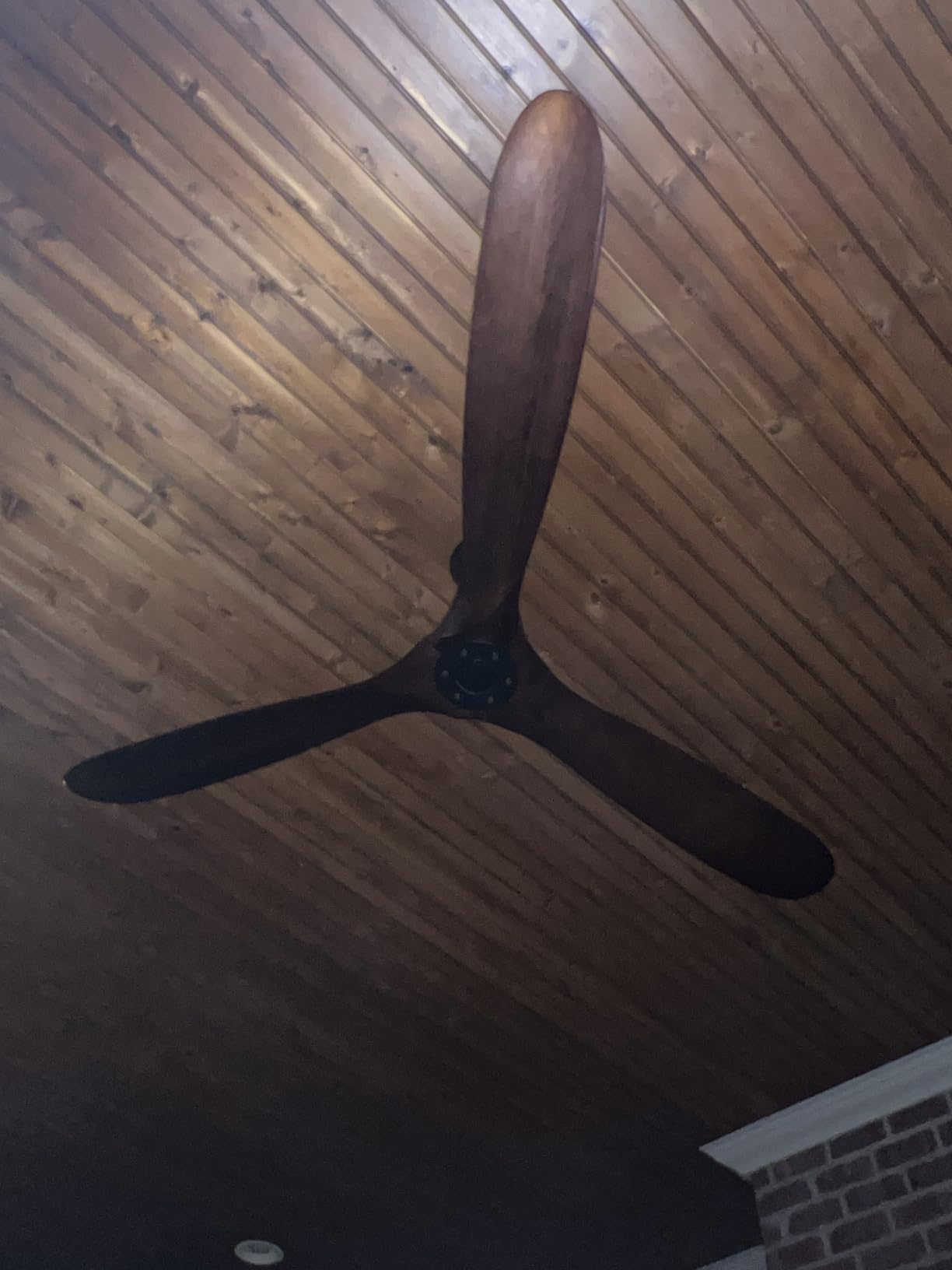 72 Inch Ceiling Fan No Light, Wood Outdoor Ceiling Fans for Patios Living Room Gazebo Porch, Indoor Modern Exterior Extra Large Ceiling Fan without Lights with Downrod(Walnut) customer photo 1