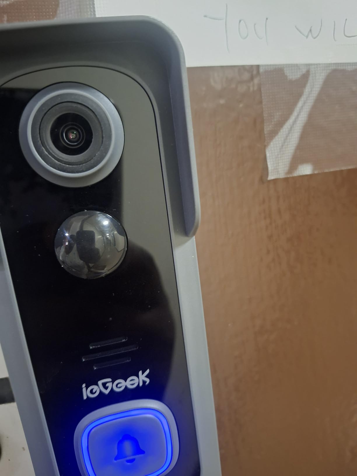 ieGeek Doorbell Camera Wireless No Subscription, 2K 3MP HD View PIR Motion Detection, Wireless Video Doorbell with Chime 2-Way Talk, Only Supports 2.4GHz WiFi, Local & Cloud Storage, White customer photo 1