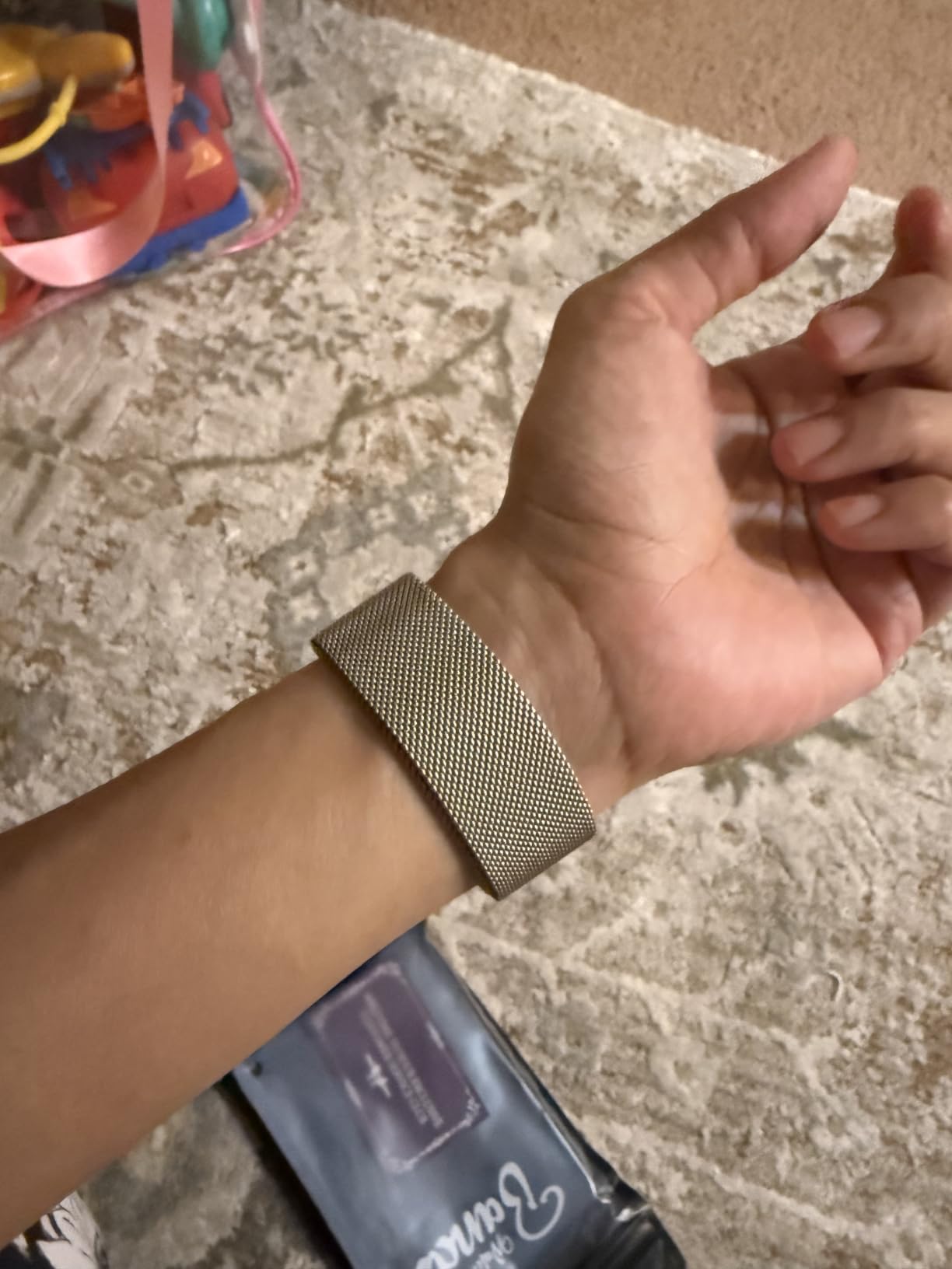 3 Pack Mesh Loop Compatible with Apple Watch Bands for Women Men customer photo 2