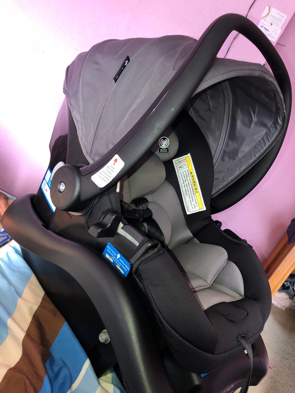 Safety 1st OnBoard FLX Infant Car Seat with Base, Lightweight Baby Car Seat for Travel, Wisteria Lane 2 customer photo 2