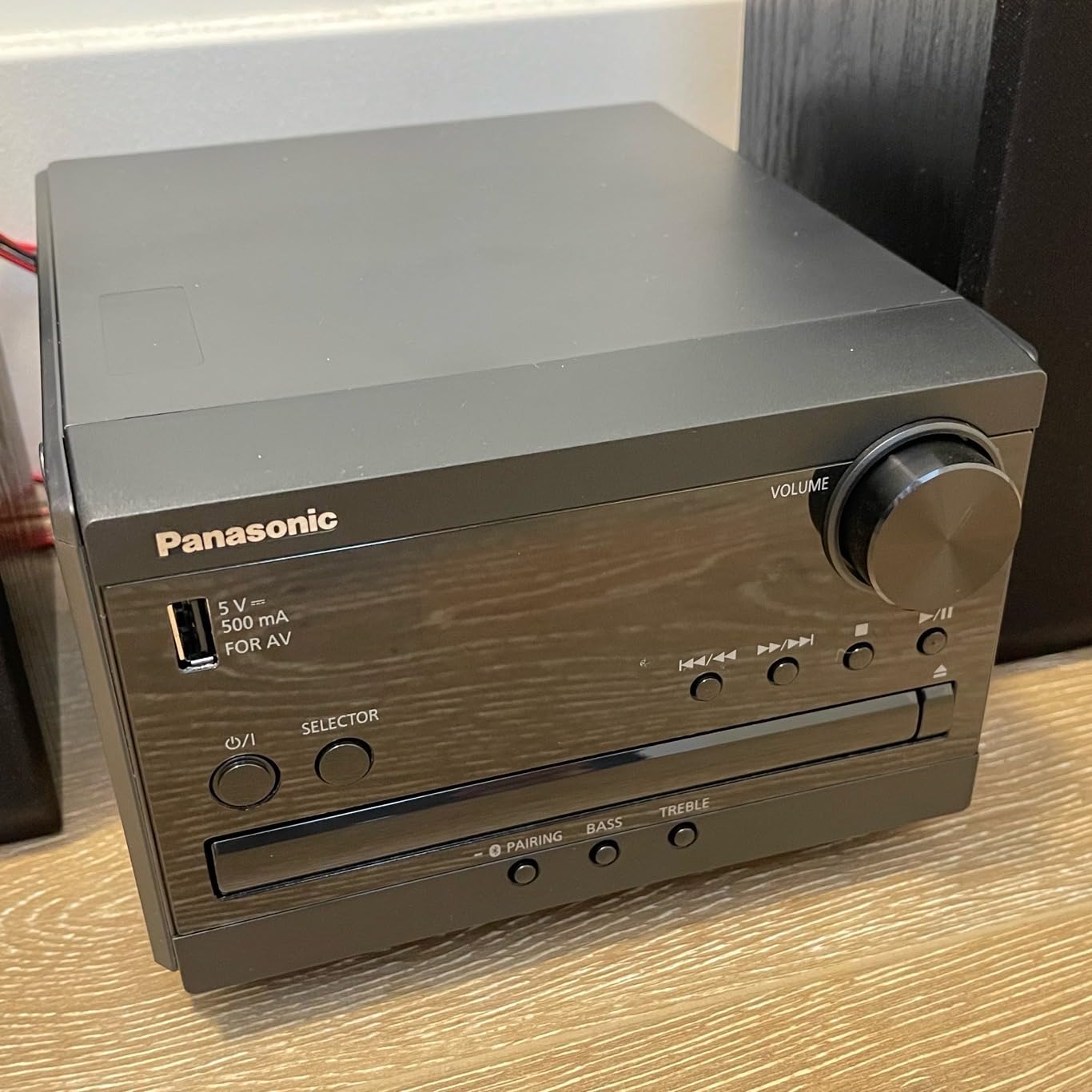 Panasonic Compact Stereo System with CD Player, Bluetooth, FM Radio and USB with Bass and Treble Control, 20W Stereo System for Home with Remote Control - SC-PM270PP-K (Black) customer photo 1