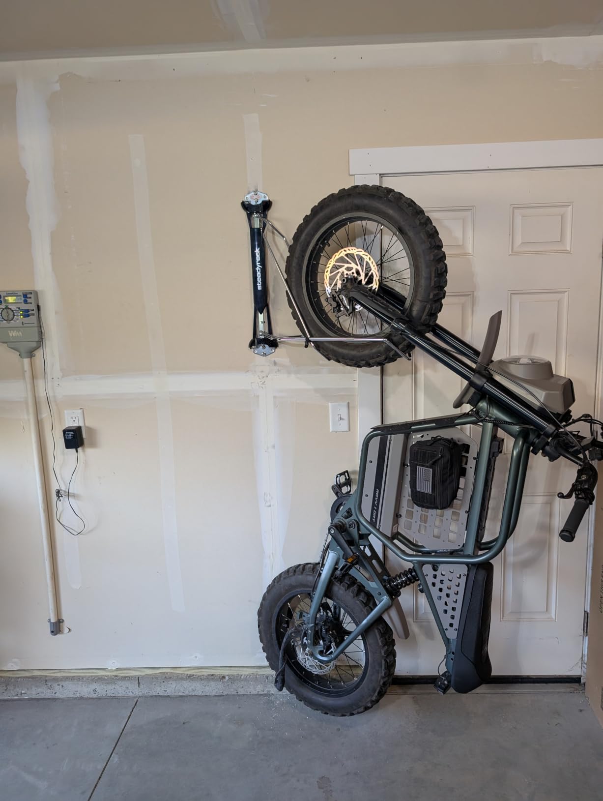 Steadyrack Swivel Bike Wall Mount, Vertical Mountain Bike Rack, Garage customer photo 1