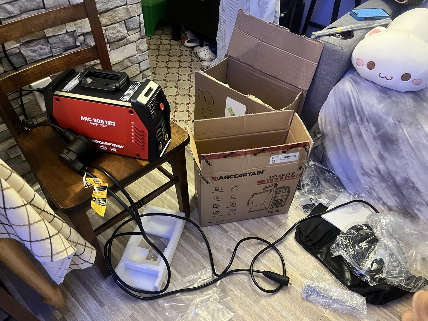 ARCCAPTAIN 205A Stick Welder, ARC/Lift TIG Welding Machine, 120V/240V customer photo 2