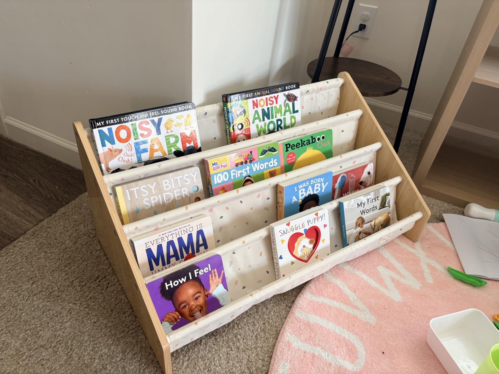 Decorative Wooden Bookshelf for Kids Rooms - Easy Install Montessori Shelf customer photo 1