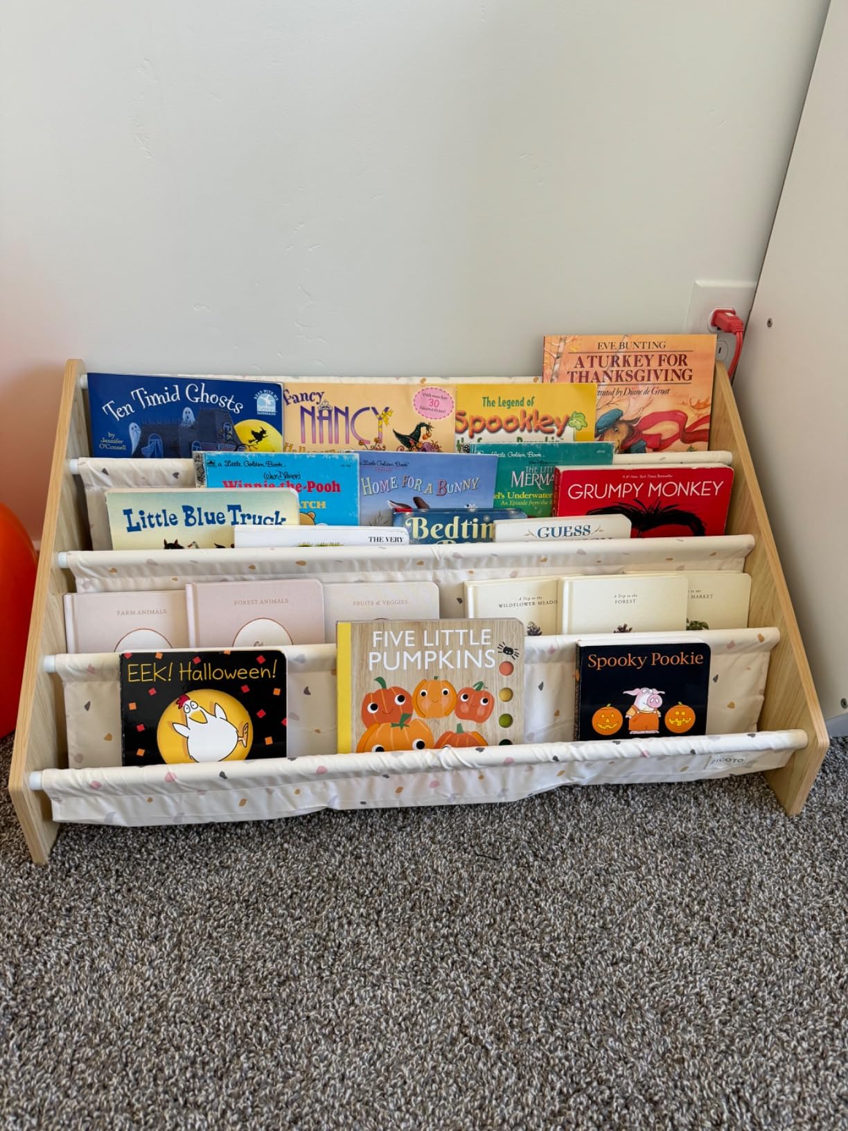 Decorative Wooden Bookshelf for Kids Rooms - Easy Install Montessori Shelf customer photo 2