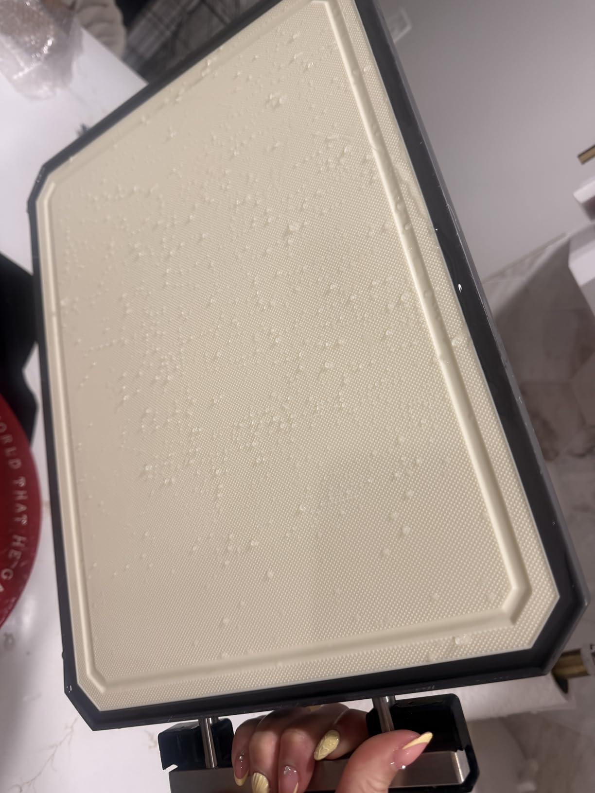 SNOWCLAD Stainless Steel Cutting Board,Non Toxic chopping for kitchen customer photo 2