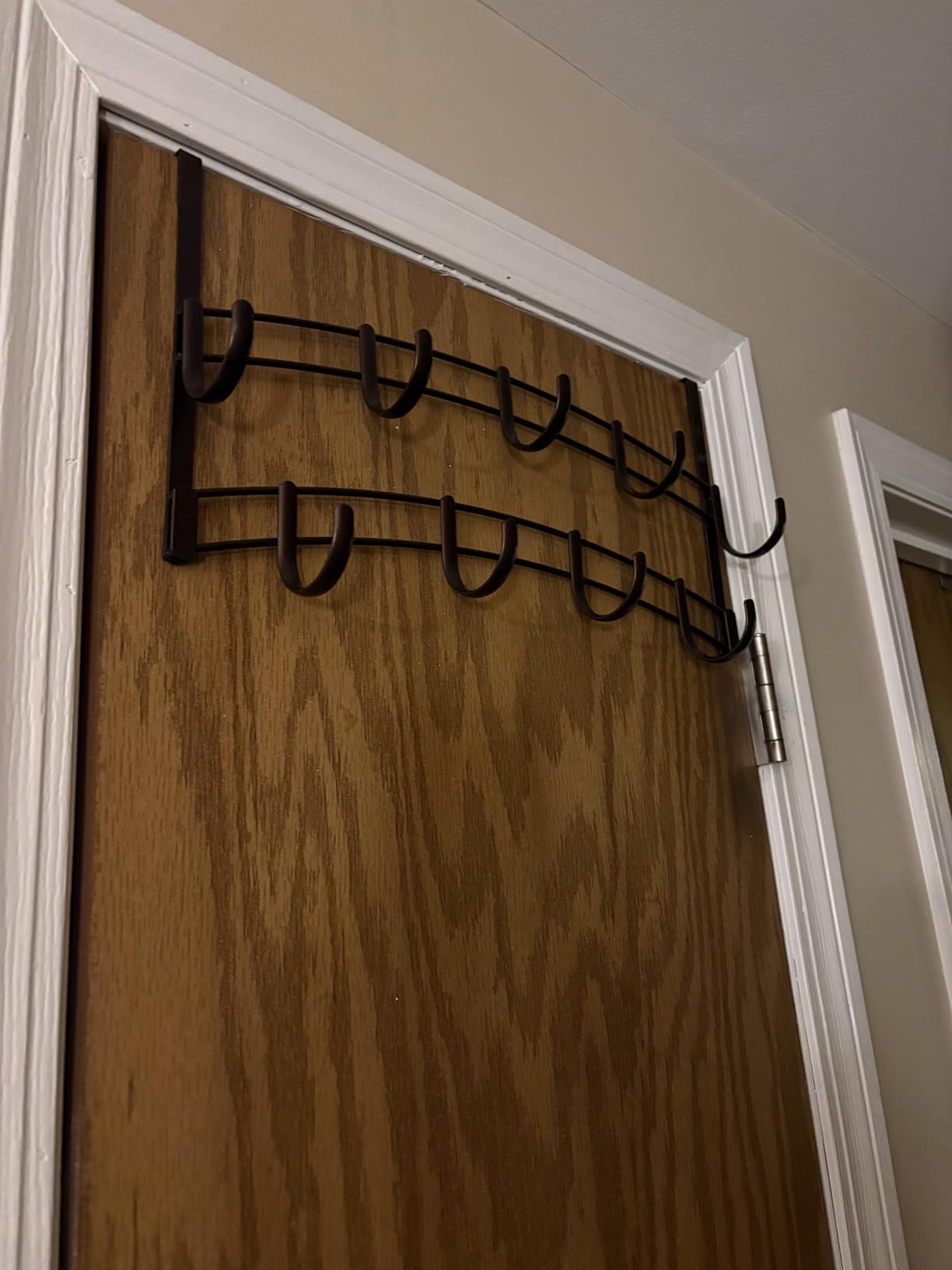 LYNK Professional® Home™ Over the Door Hooks - 9 Hook – Over the Door Coat Rack - Over the Door Hanger - Hanging Towels or Clothes - Bathroom, Bedroom, Laundry Room - Lifetime Ltd. Warranty, Black customer photo 1