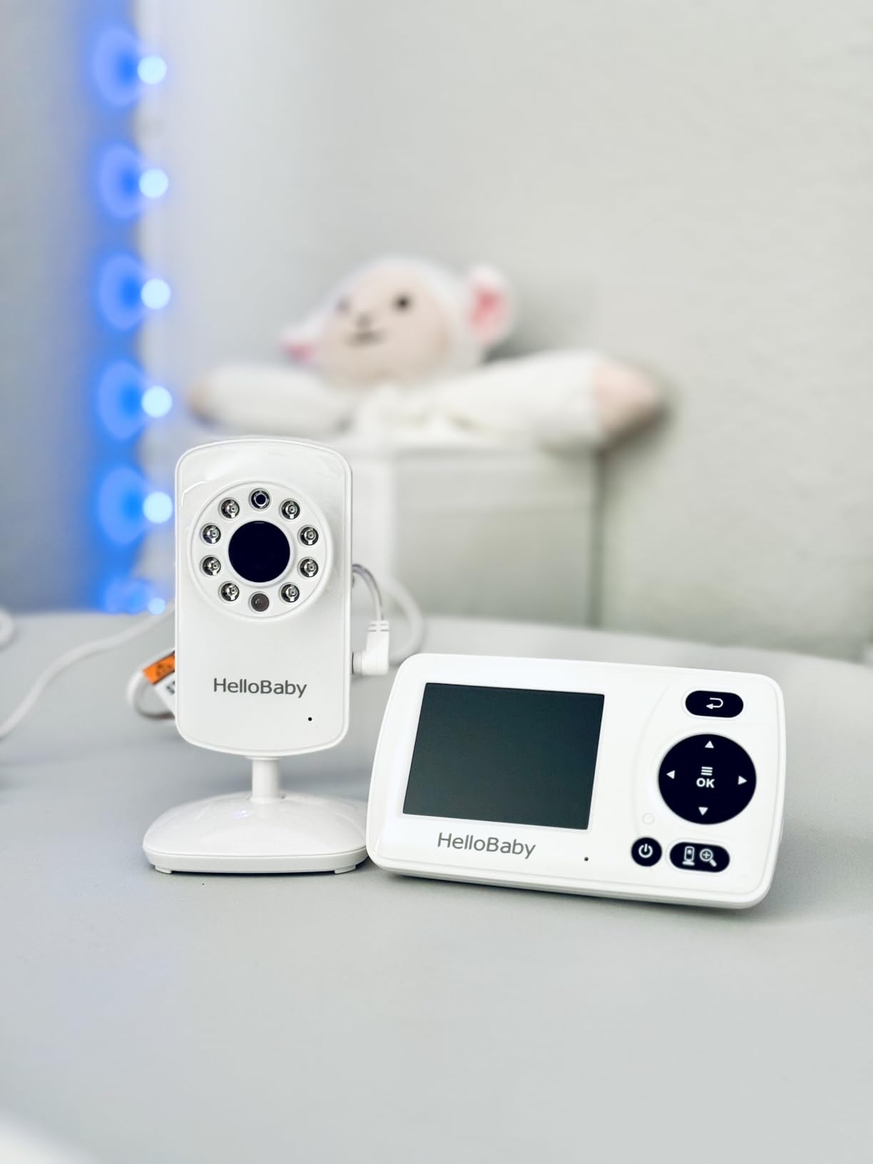 HelloBaby Monitor with 2 Cameras, 2.4'' Portable Travel Screen Baby Monitor No WiFi, 1000ft Long Range Video Baby Monitor, Night Vision, VOX Mode-Power Saving, Baby Safety Camera,for Baby/Pet/Elder customer photo 2