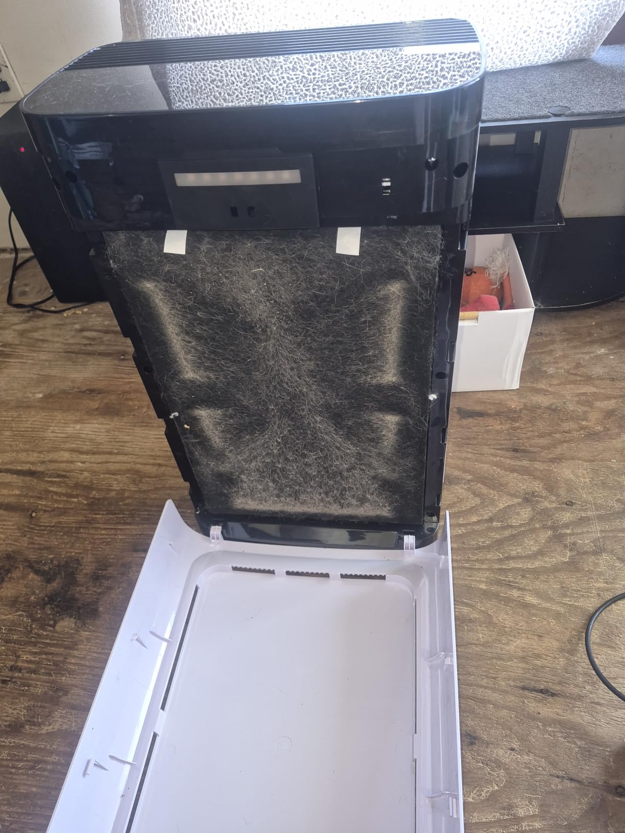 Pet Air Purifier Large Home 4200 sq ft, Suck up Floating Cat Dog Hair Dander, 7-Stage H13 HEPA Anion Activated Carbon Filter, Air Purifiers with APP for Odor Allergies Smoke Dust, Zero Ozone, P339 customer photo 1
