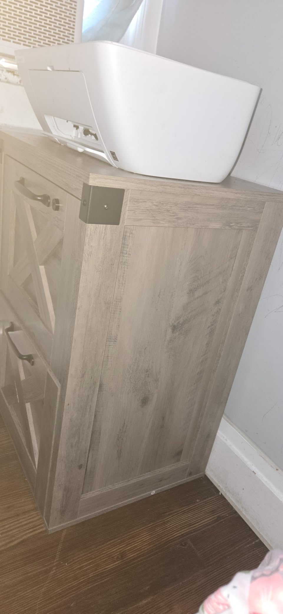 DEVAISE 2-Drawer File Cabinet with Lock, Wood Office Filing Cabinets, White customer photo 1