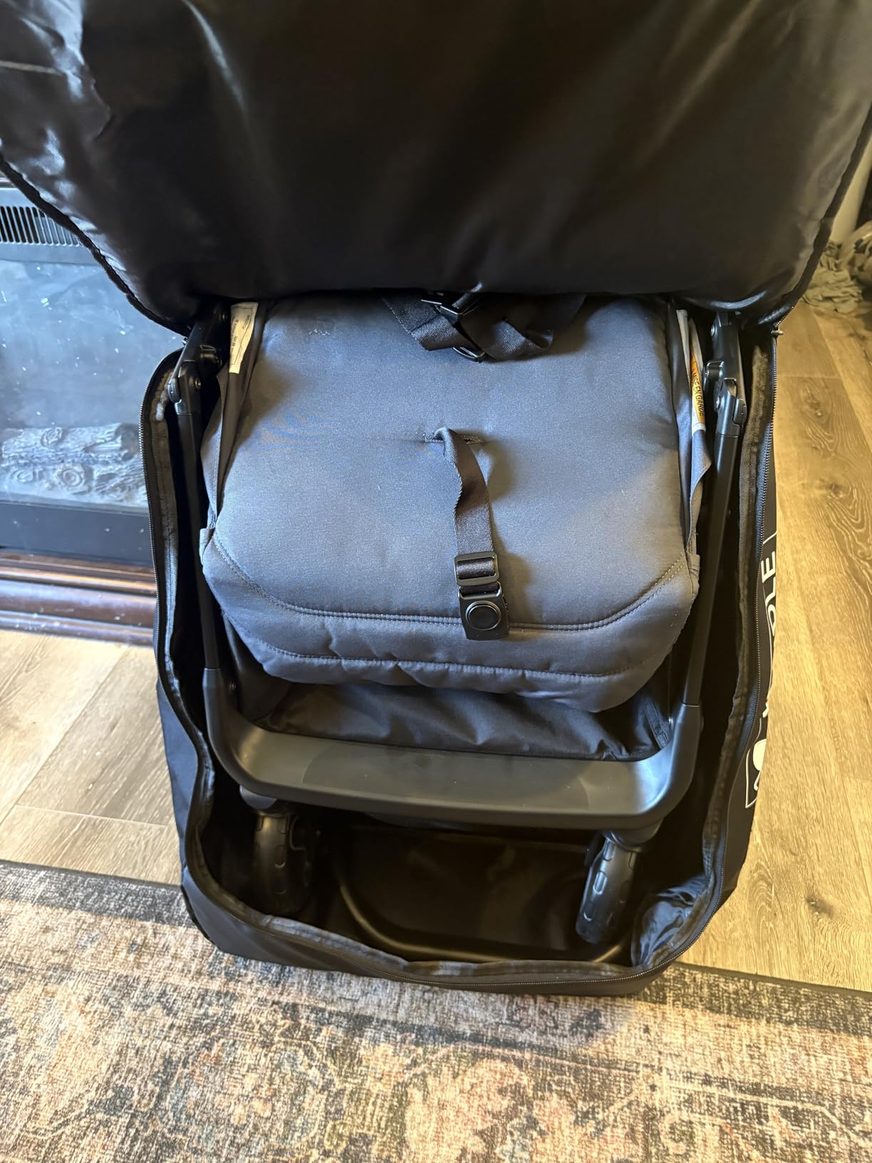 J.L. Childress Compact Stroller Travel Bag for Airplane - Padded, Black customer photo 2