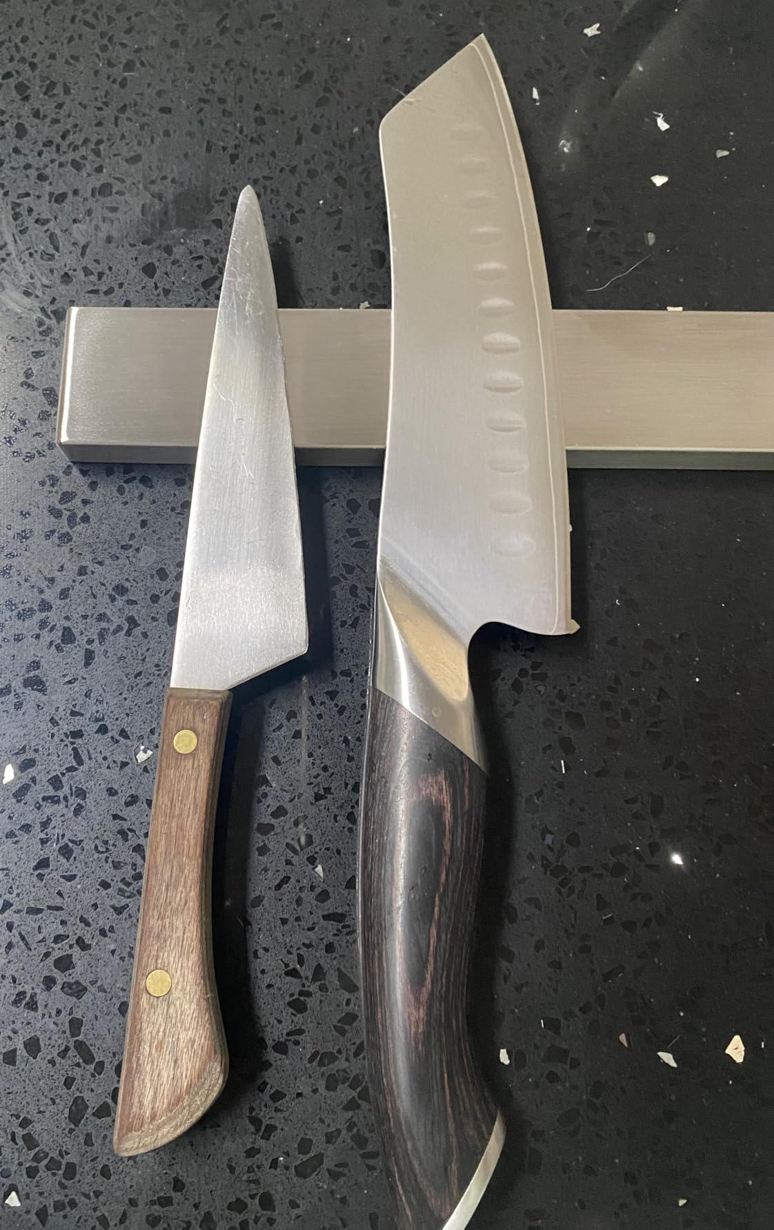 8 Inch Magnetic Knife Holder for Wall No Drill Stainless Steel customer photo 2