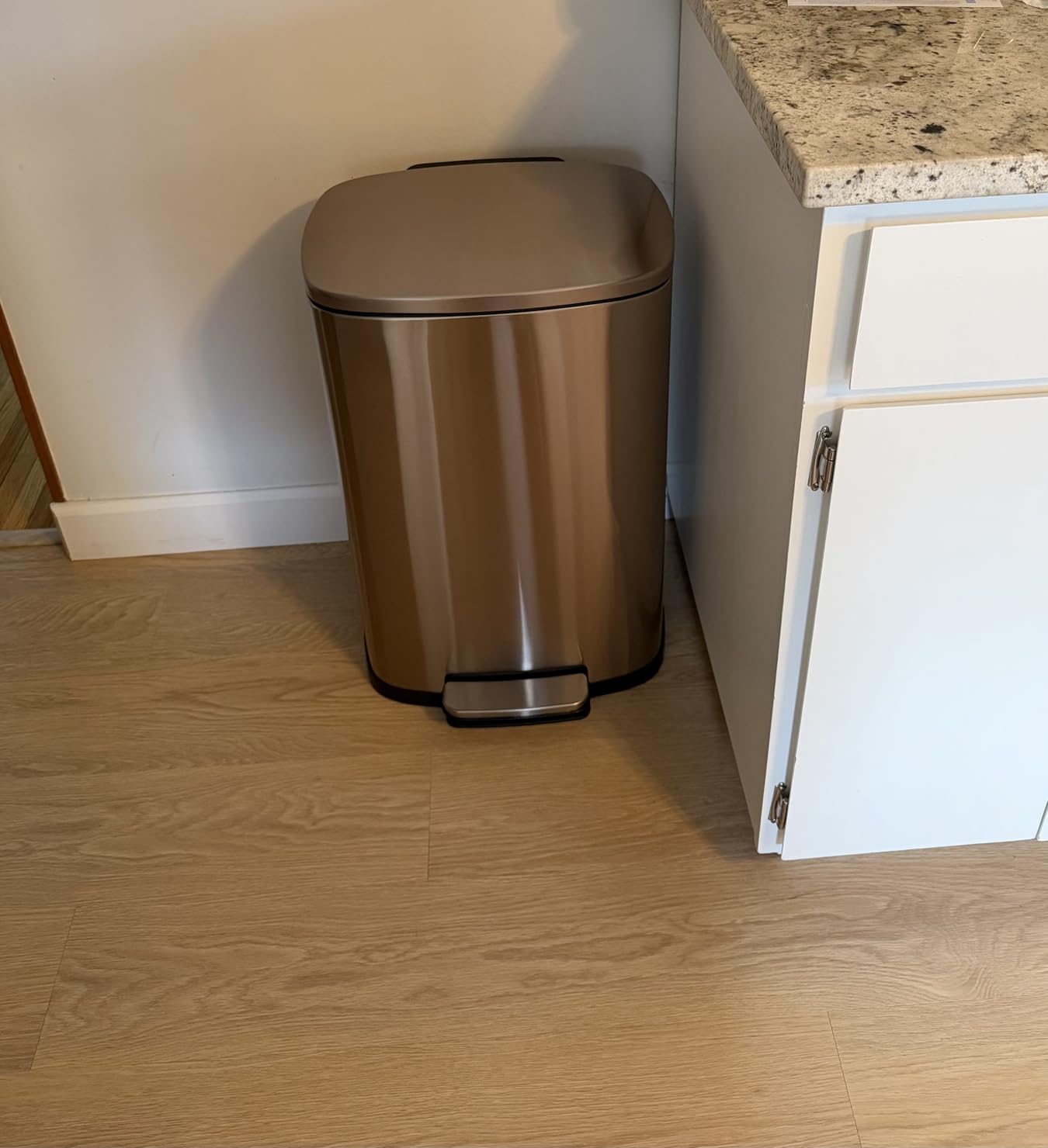 iTouchless 13.2 Gal / 50L Slim Step Pedal Kitchen Trash Can | Odor Filter customer photo 1