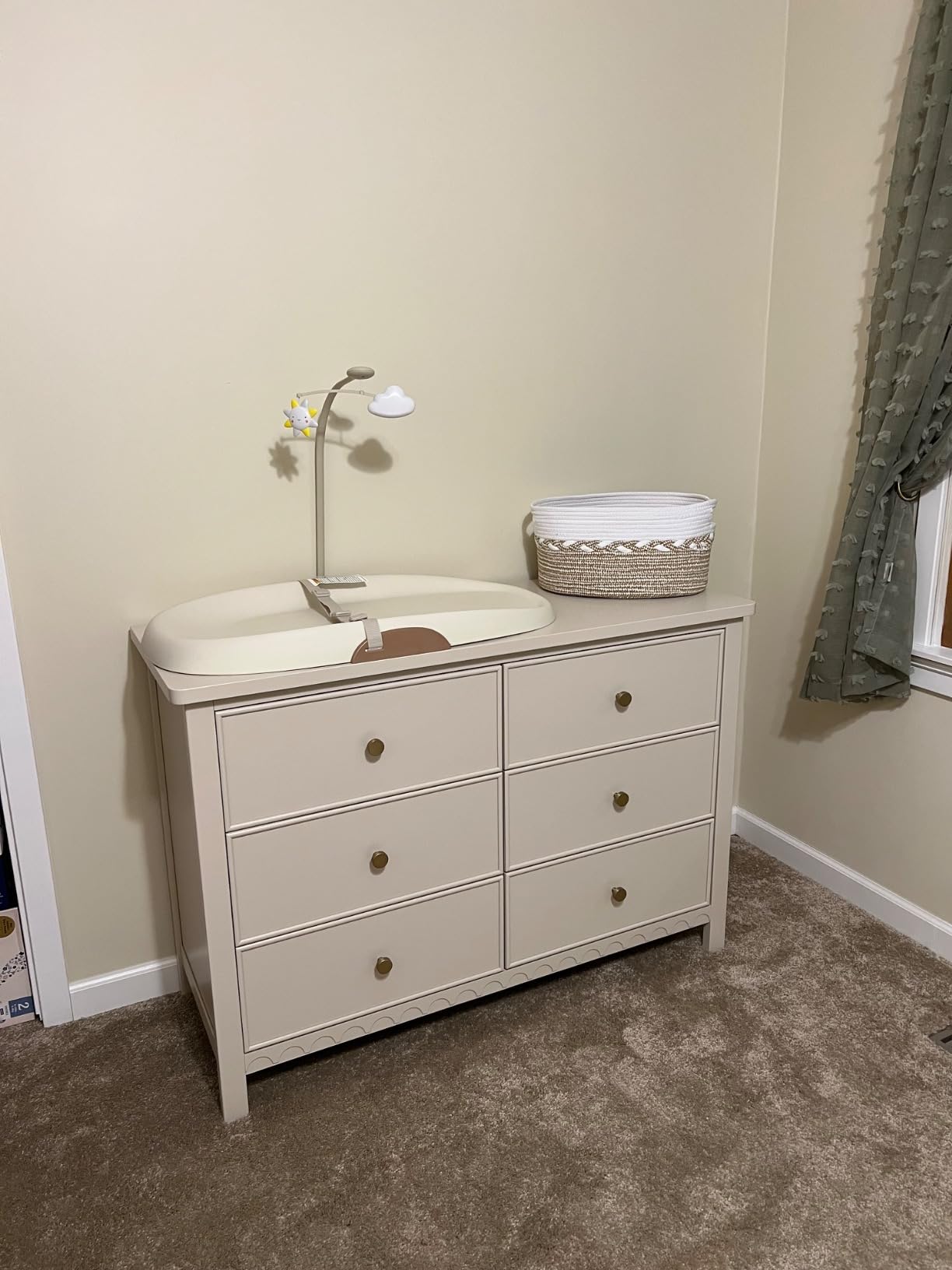 Graco Sasha 3-Drawer Chest with Changing Table Topper, Sage customer photo 2