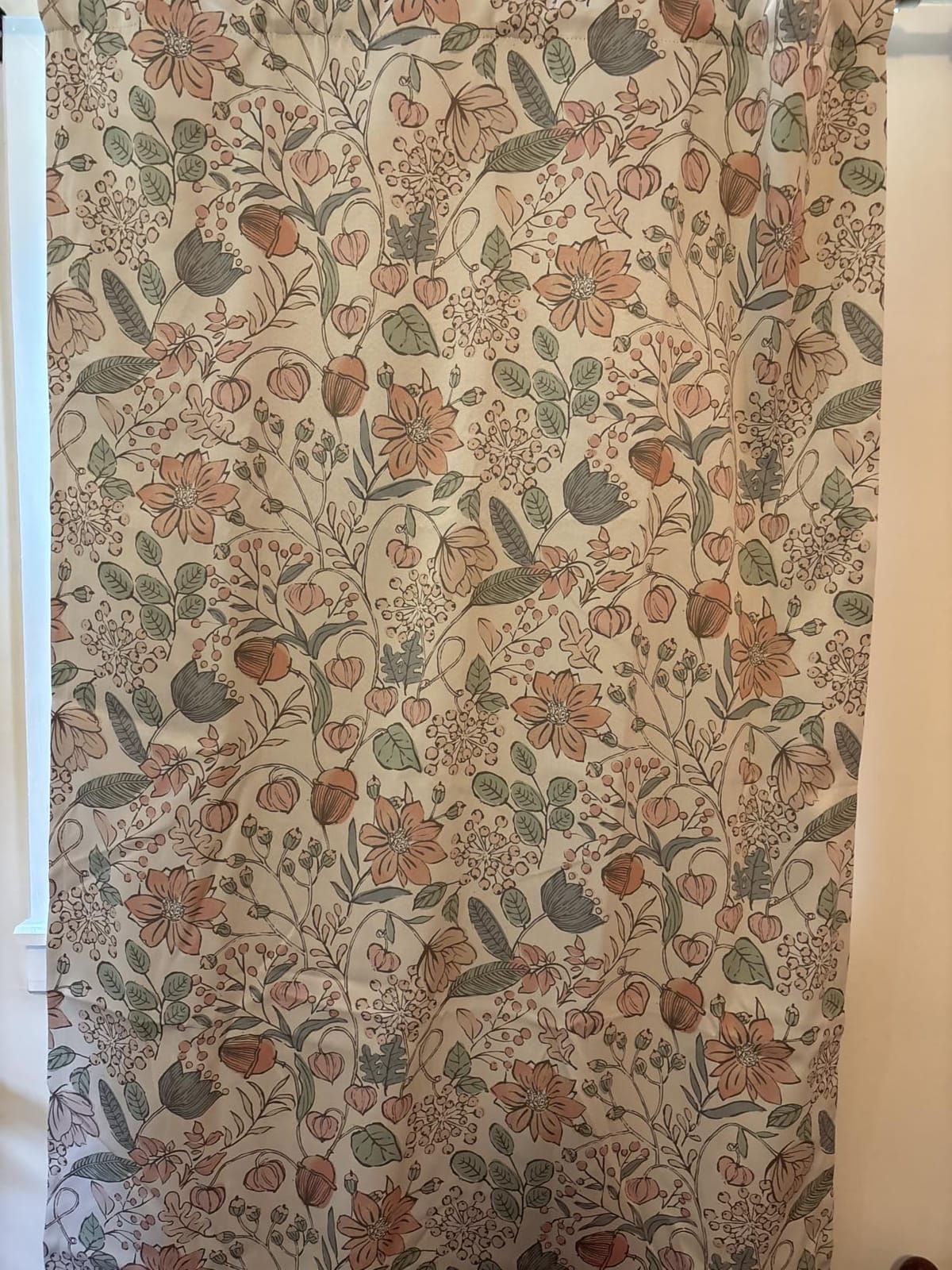 Vangao Pink Floral Blackout Curtains for Kids 84 Inches Long 2 Panels customer photo 2