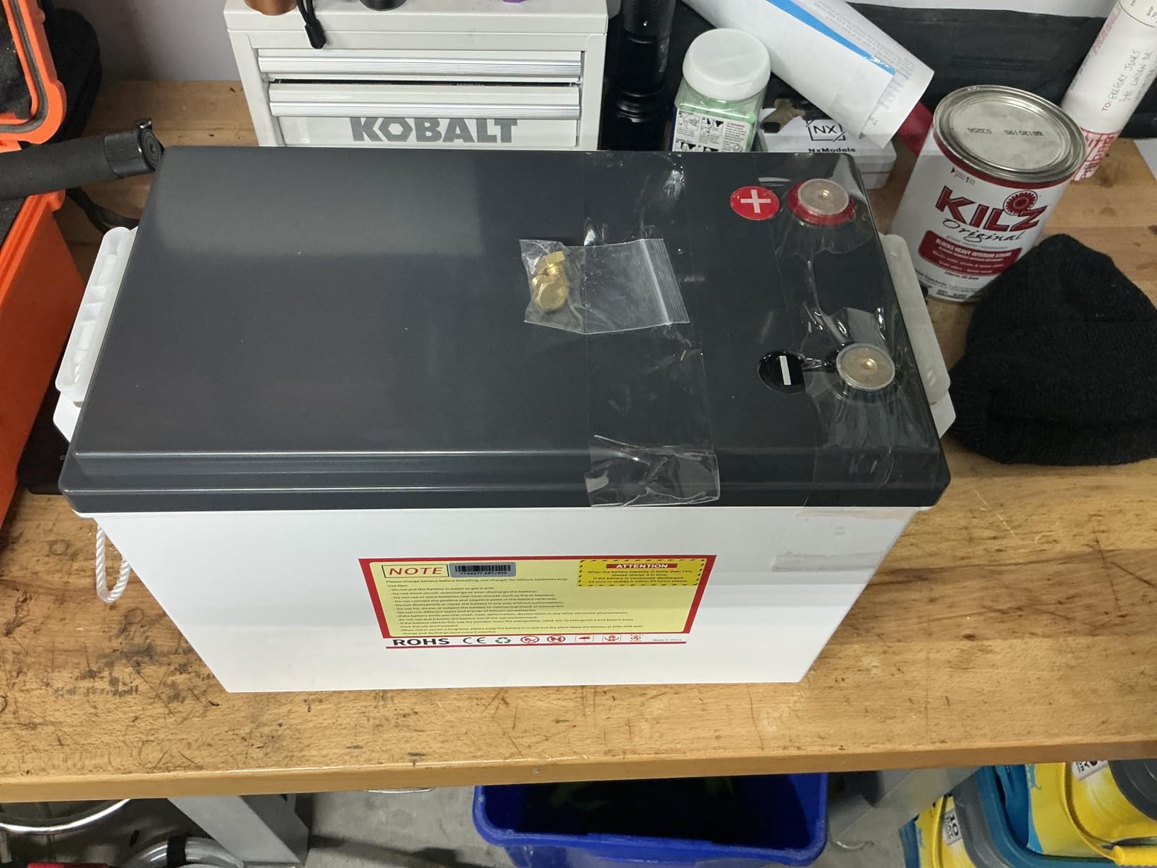 12V 300Ah LiFePO4 Lithium Battery, Bluetooth LifePO4 Battery, Upgraded 200A BMS, 3840Wh Rechargeable Lithium Battery with Low Temp Cut off, Perfect for RV Solar Marine Solar Panel Camping customer photo 1