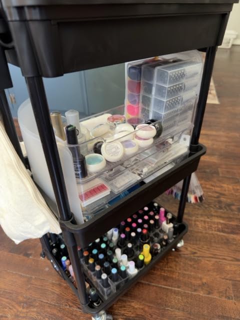 Goovilla 3 Tier Rolling Utility Cart Organizer with Removable Drawer, White customer photo 1