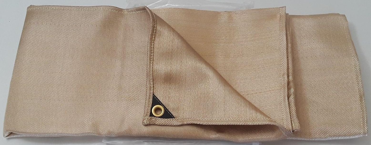 Heavy Duty Fiberglass Welding Blanket, Heat Resistant Blanket with Brass Grommets, Multi-Purpose Welding Mat for Grill, Smoker, Camping, Industrial Use (6x8 ft) customer photo 2
