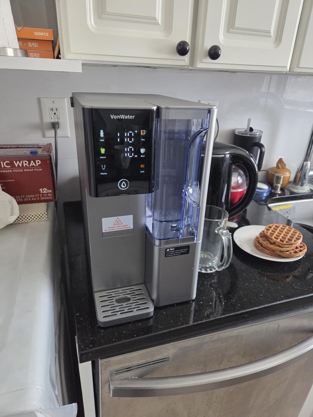 CT910G Countertop Reverse Osmosis Water Filter System, 7-Stage RO Water Filtration System, 528 Gallons Water Dispenser, 3:1 Pure to Drain, NSF 372,42,58, Reduce TDS PFAS, No Installation customer photo 1