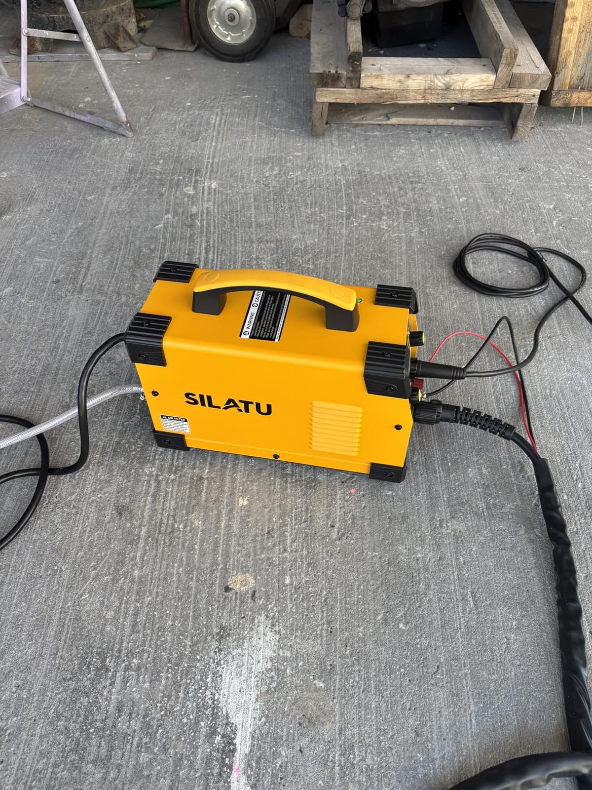 SILATU 85A Plasma Cutter Machine, Non-Touch Pilot Arc, 110V/220V, Large LED customer photo 1