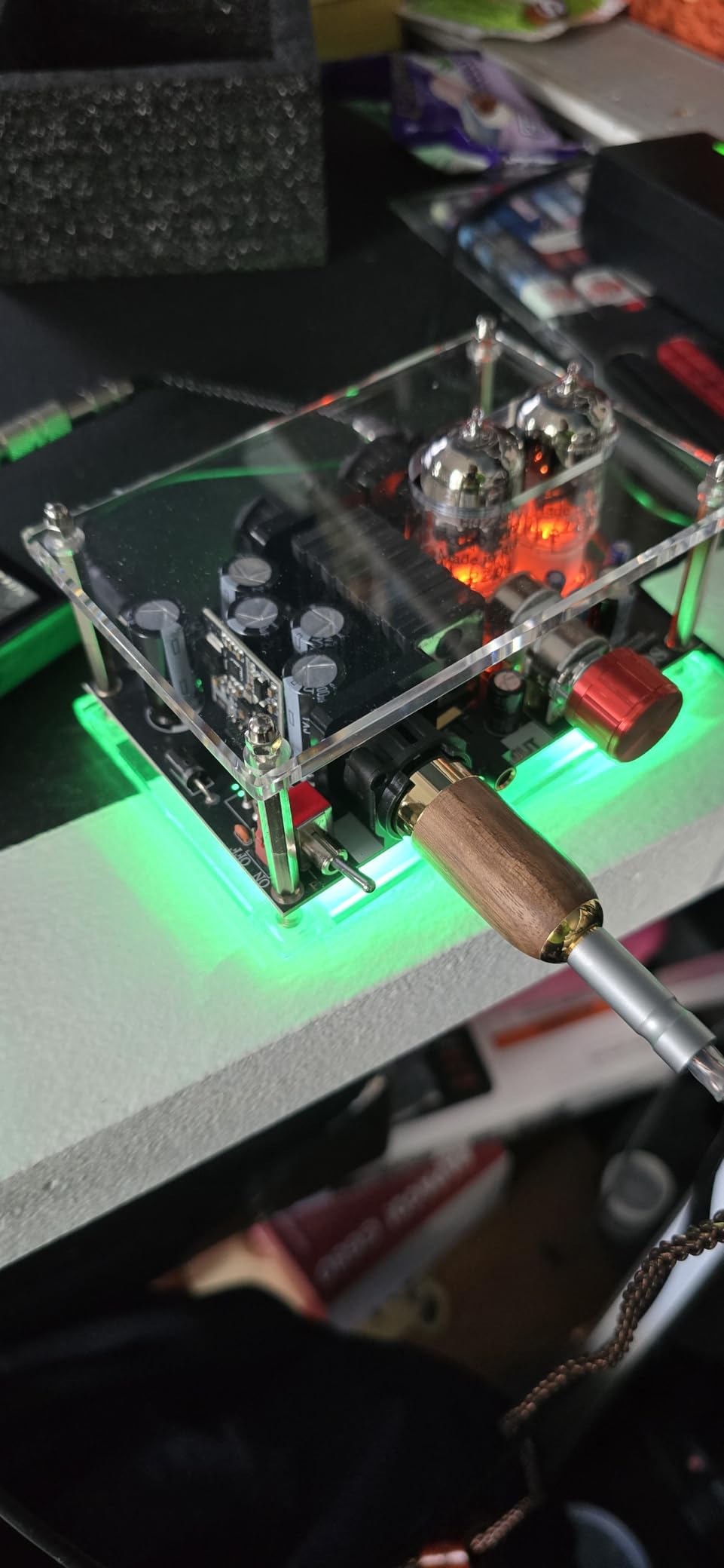 Apos Gremlin Headphone Amp Headphone Tube Amplifier,Class A Balanced Tube Amp,Replaceable Tubes 12au7,6922/XLR,4.4mm Balanced Interface.Amp for HiFi Desktop Speakers,Loved By Audio Enthusiasts customer photo 2
