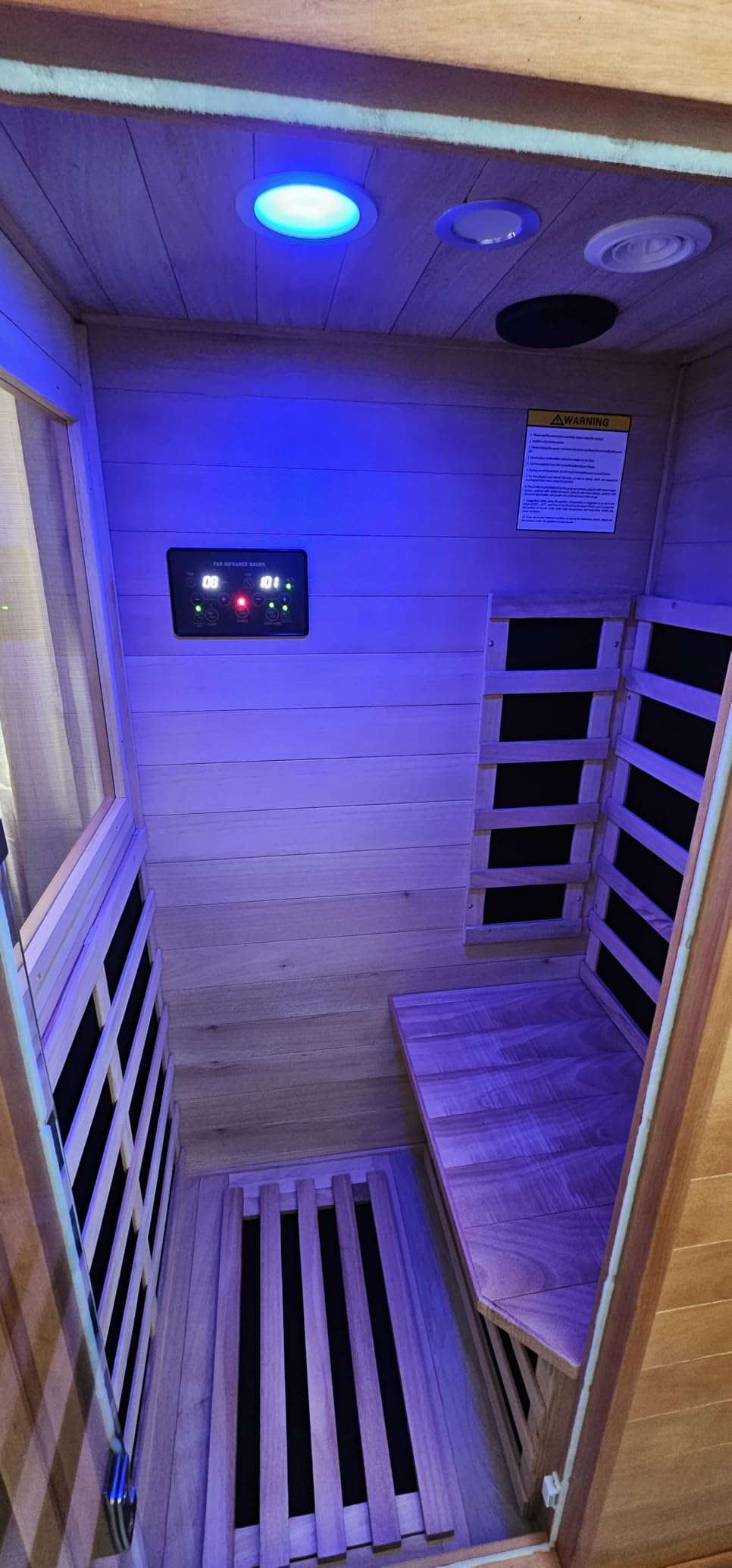 OUTEXER 2 Person Infrared Sauna Room Far Infrared 120V Canadian Hemlock customer photo 2