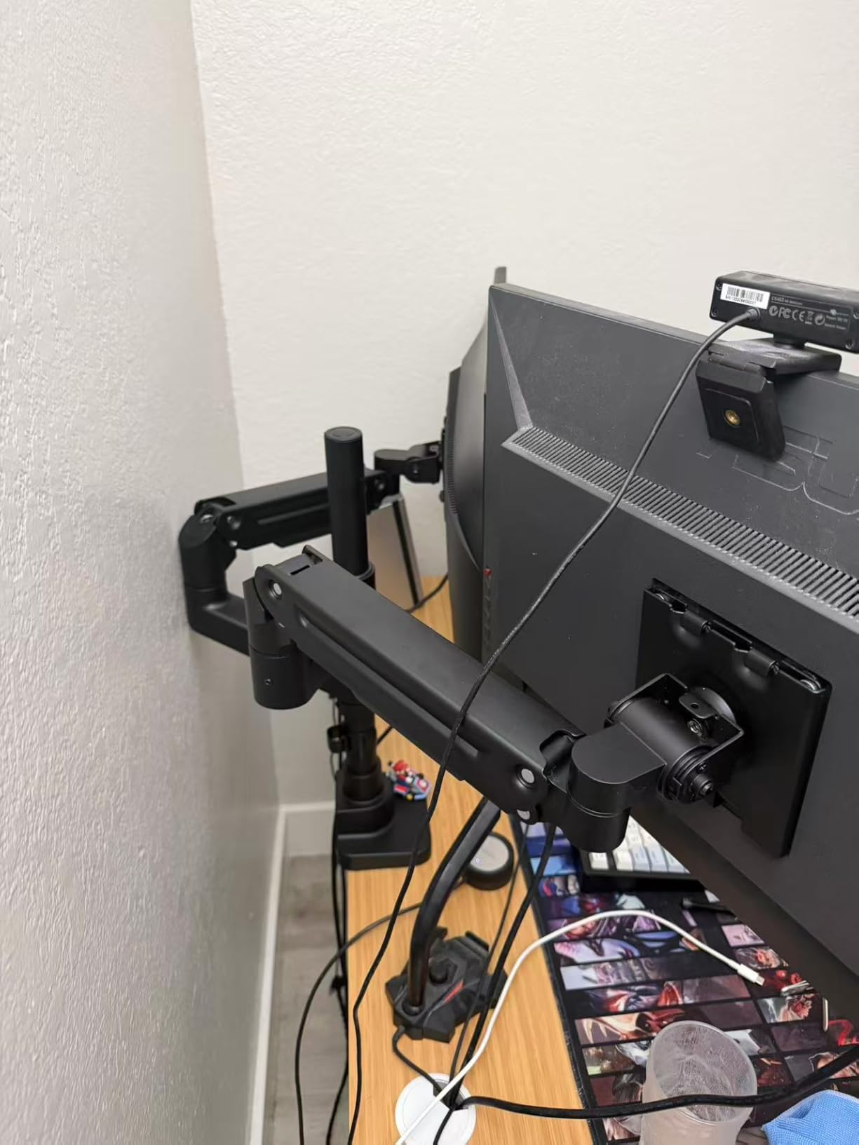Heavy Duty Dual Monitor Arm for 17-49
