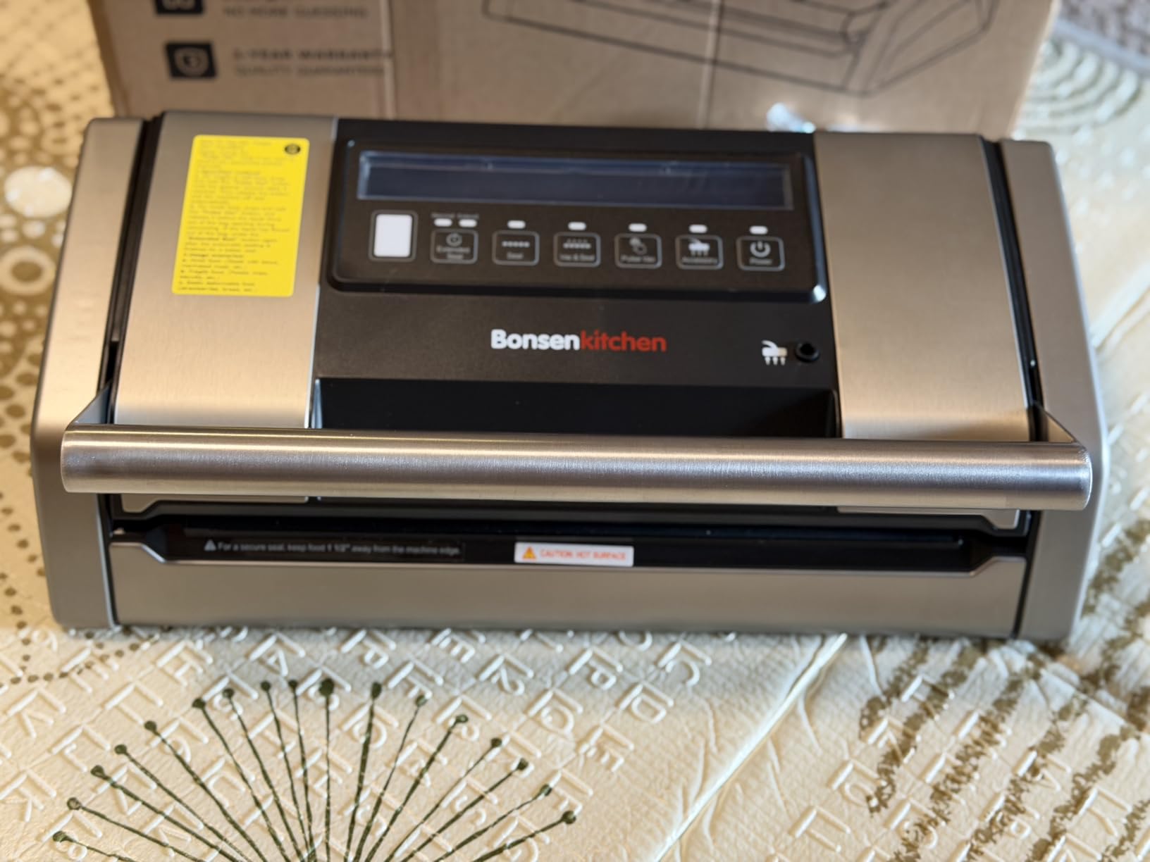 Bonsenkitchen Vacuum Sealer for Food, Easy-Lock Handle with Digital Timer customer photo 2