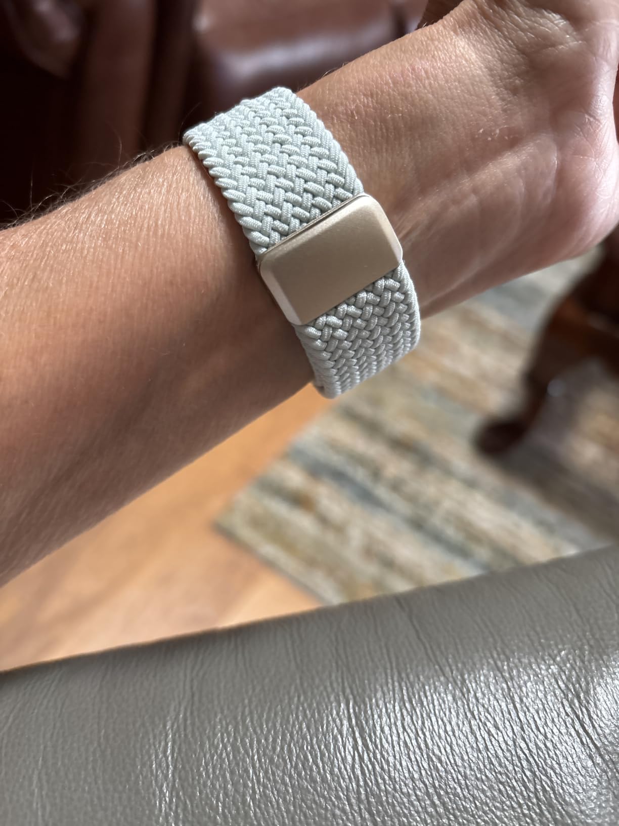 Braided Stretchy Magnetic Band Compatible with Apple Watch Bands Women Men customer photo 2