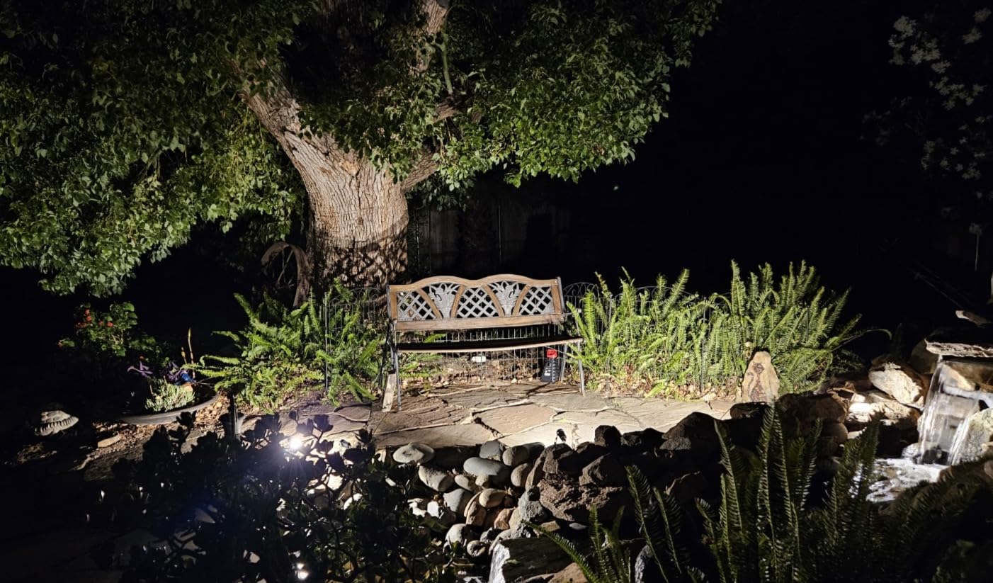 Plug and Play Low Voltage Landscape Lighting Kit, 8-Pack Wired Landscape Lights with Transformer, Warm White Waterproof Outdoor LED SpotLights for Yard, Garden, Pathway, Tree customer photo 1
