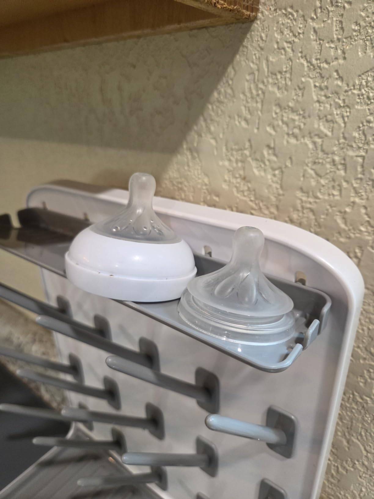 Lifewit 15-Hooks Baby Bottle Drying Rack with Drain Mat for Countertop customer photo 2