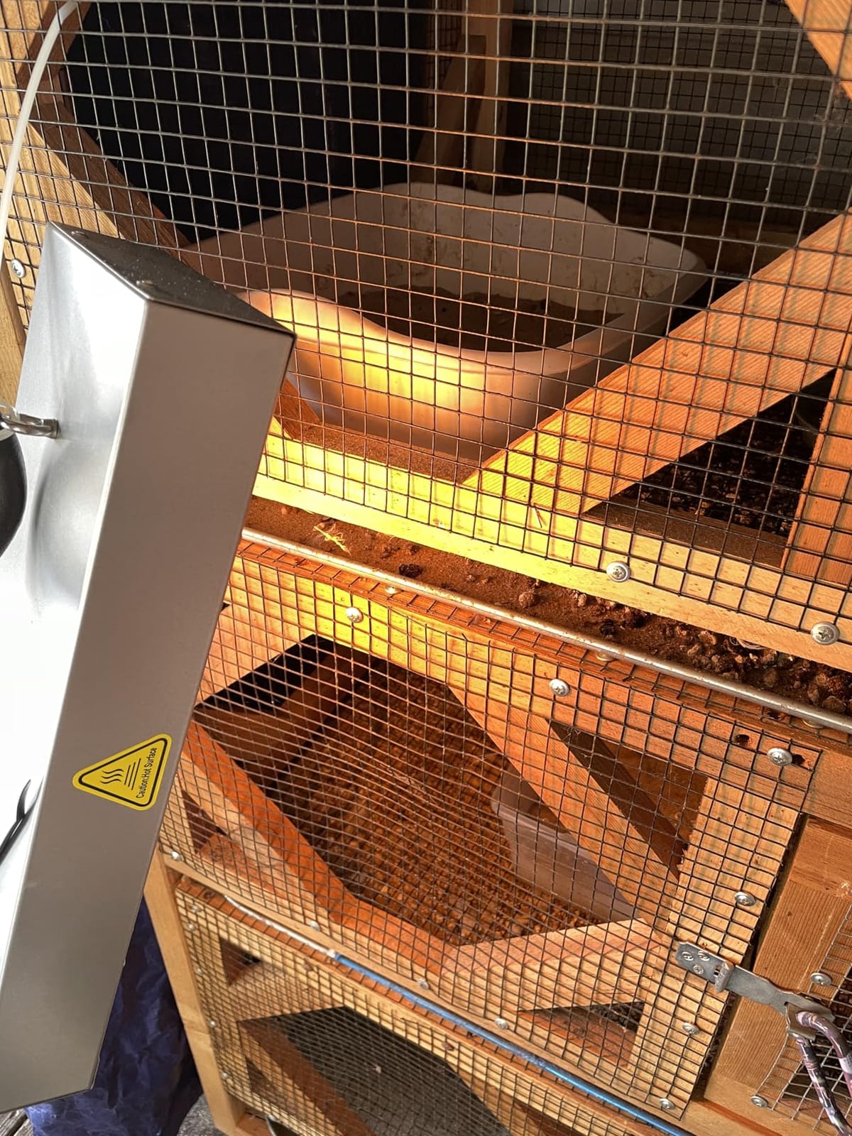 Chicken Coop Heater for Winter, Heat Lamp for Chickens 400W, Chicken Heater for Coop with 2 Heating Settings, for Poultry, Dogs, Pets, Birds, Animals customer photo 2