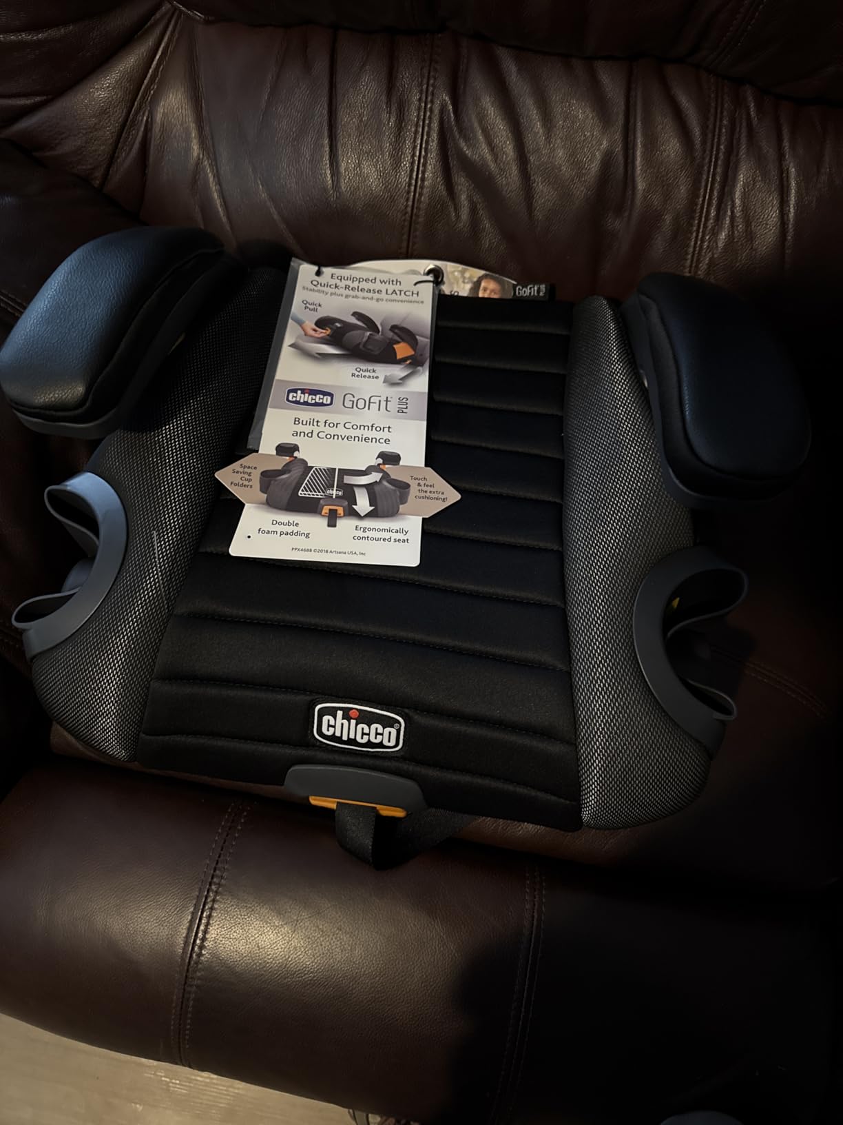 Chicco GoFit ClearTex Plus Backless Booster Seat, Lower Anchor Attachment customer photo 2