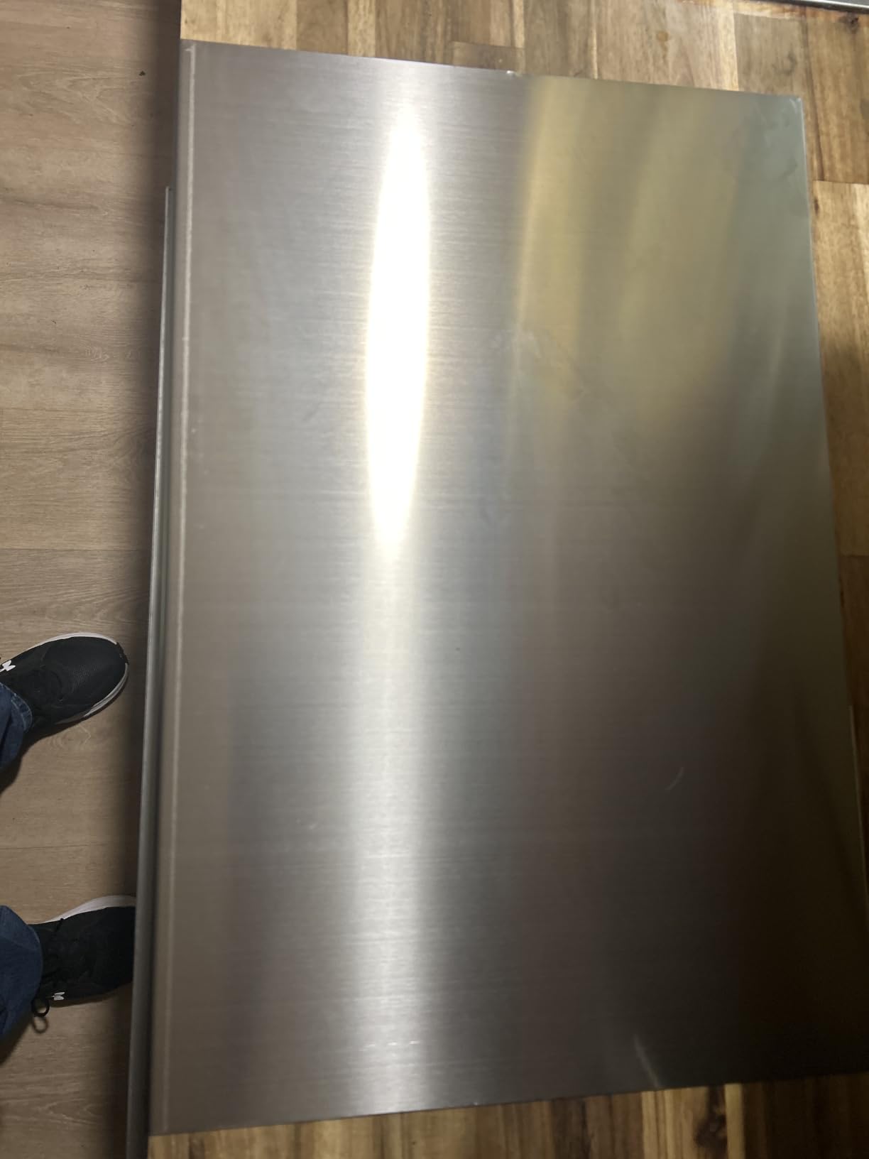 Stainless Steel Cutting Board for Kitchen, Extra Large Cutting Board Non Toxic, Metal Cutting Boards for Kitchen,Chopping Board for Meat, Veggies, Fruits and Kneading (70 x 50cm/27.6 x 19.7 inch) customer photo 2