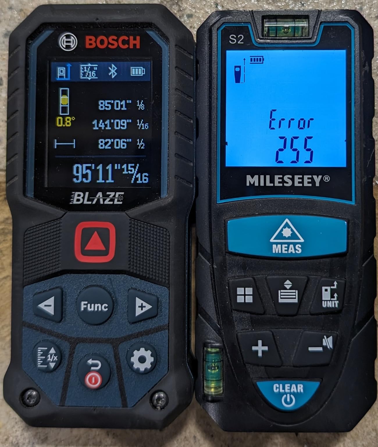 Laser Measure,RockSeed Digital Laser Distance Meter with 2 Bubble Levels,Portable M/in/Ft Unit Switching Backlit LCD and Measuring Distance/Area/Volume/Pythagorean customer photo 2