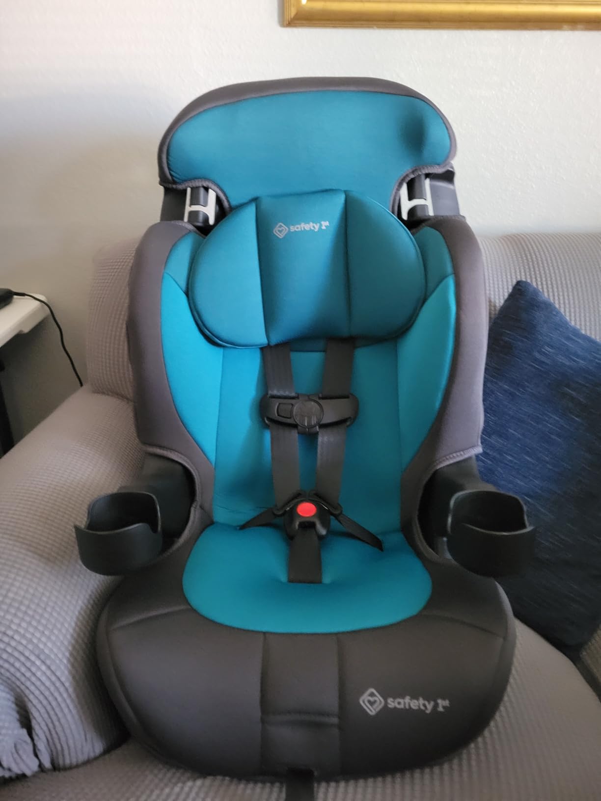 Safety 1st Grand 2-in-1 Booster Car Seat, Converts from High Back to Belt-Positioning Booster, High Back Seat for Kids 40-65, and Belt-Positioning 40-100 Pounds, Black Sparrow customer photo 2