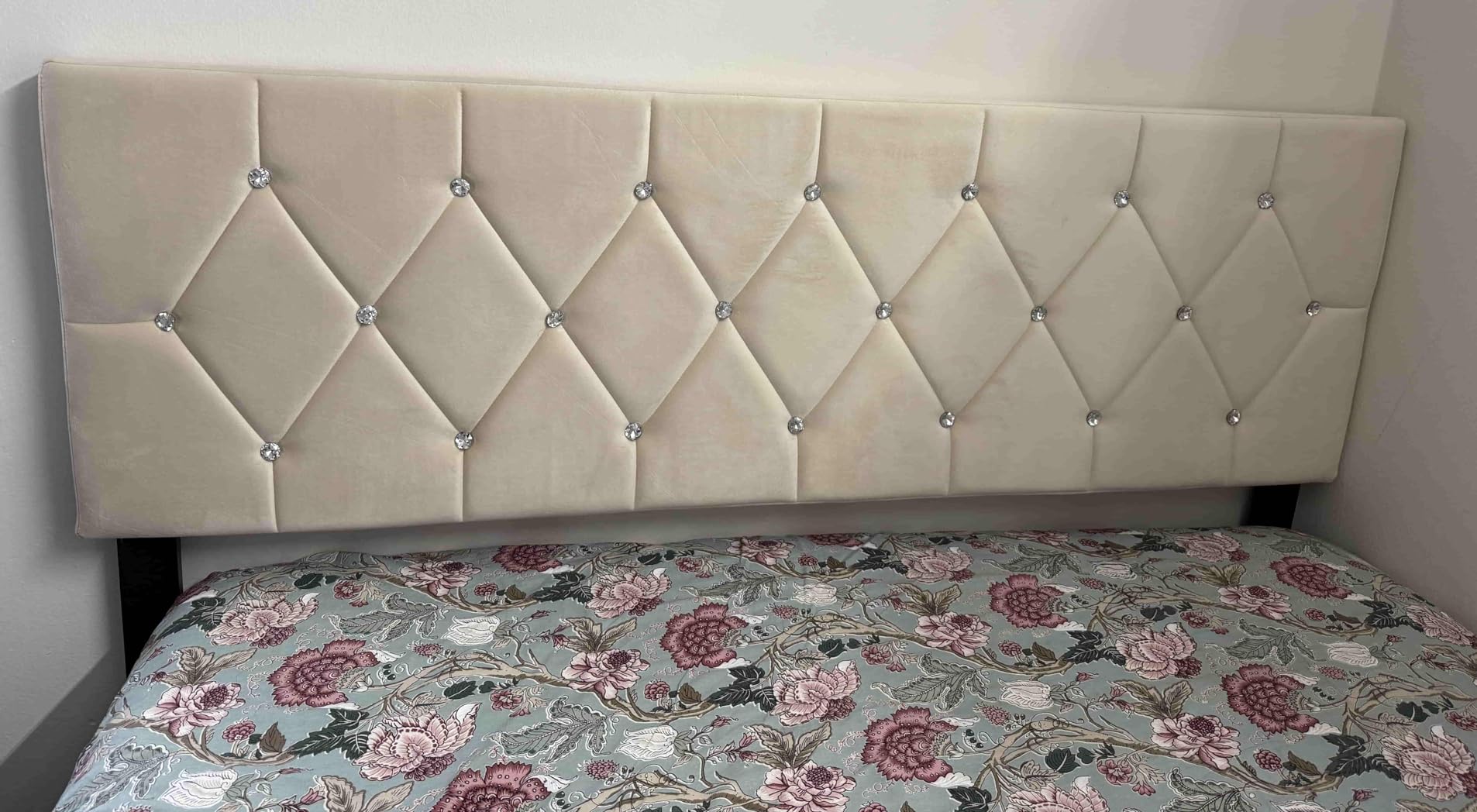 VECELO Tufted Upholstered Headboard King Size, with 6 Adjustable Height from 39.8