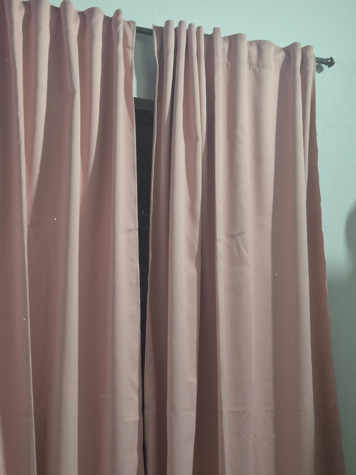 RYB HOME 100% Blackout Pink Curtains for Girls Bedroom 84 inches Long customer photo 1