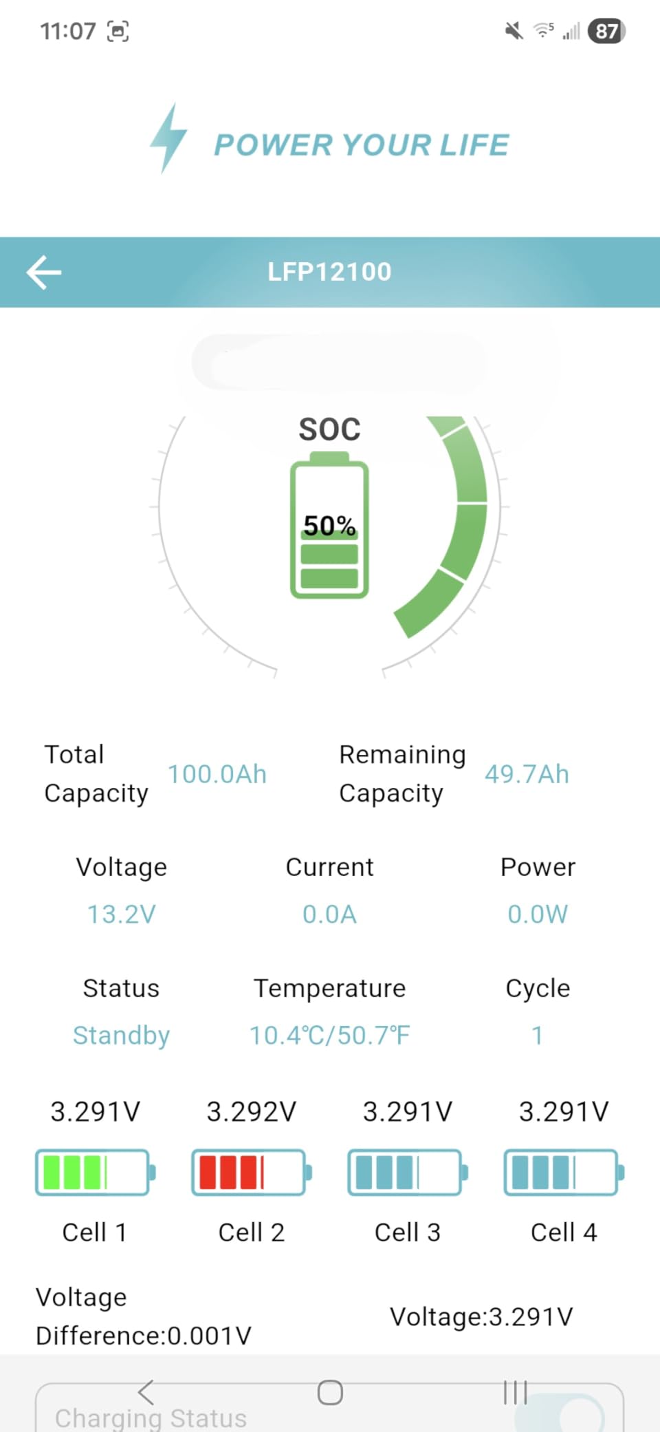 Self-Heating 12V 100Ah LiFePO4 Lithium Battery with Bluetooth customer photo 1